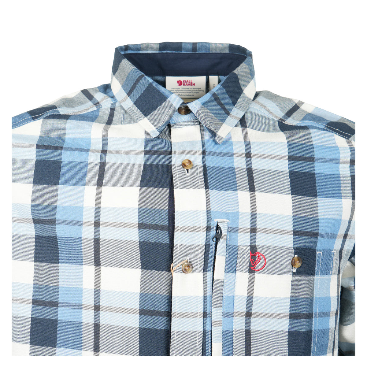 Fjallglim Relaxed Shirt LS M Dawn Blue / Chalk White