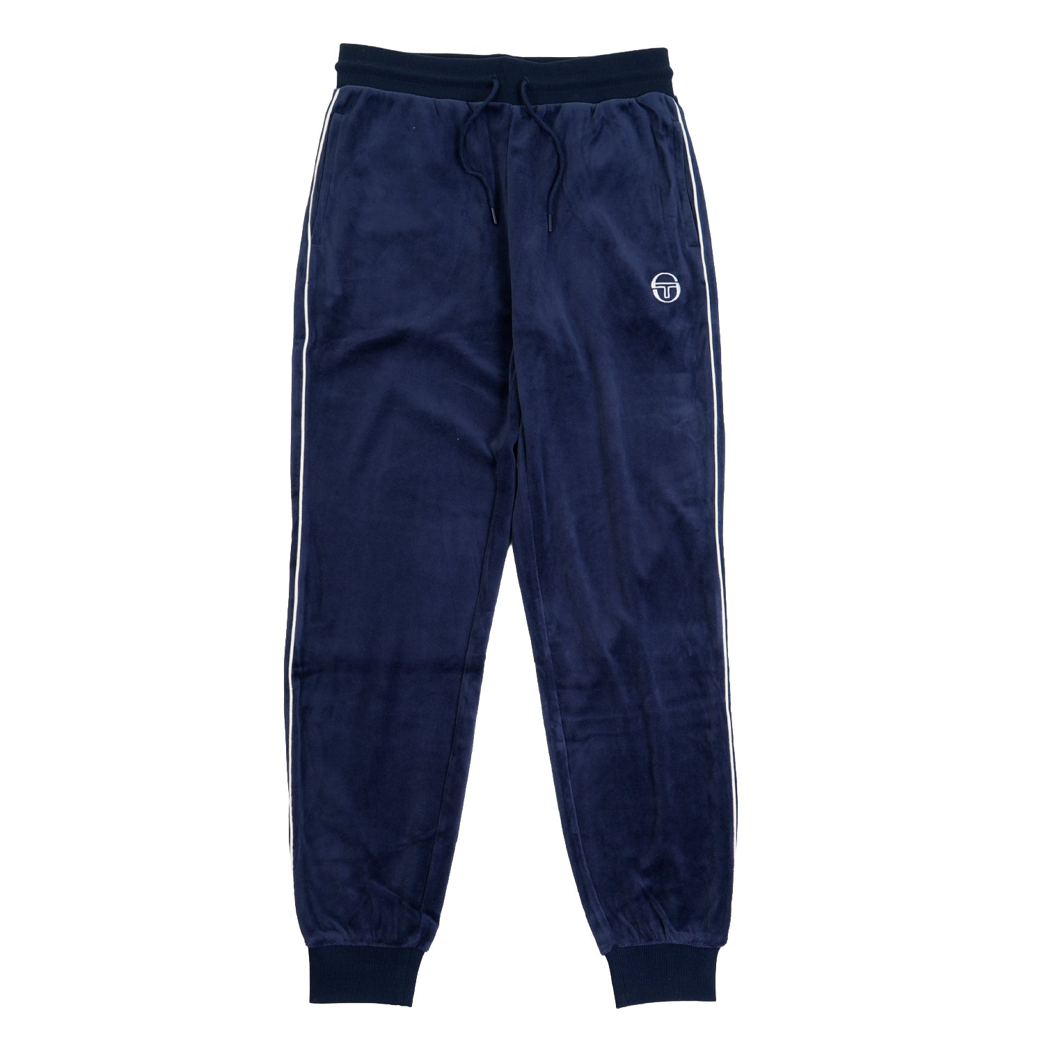 Tasso Velour Track Pants Maritime Blue / White