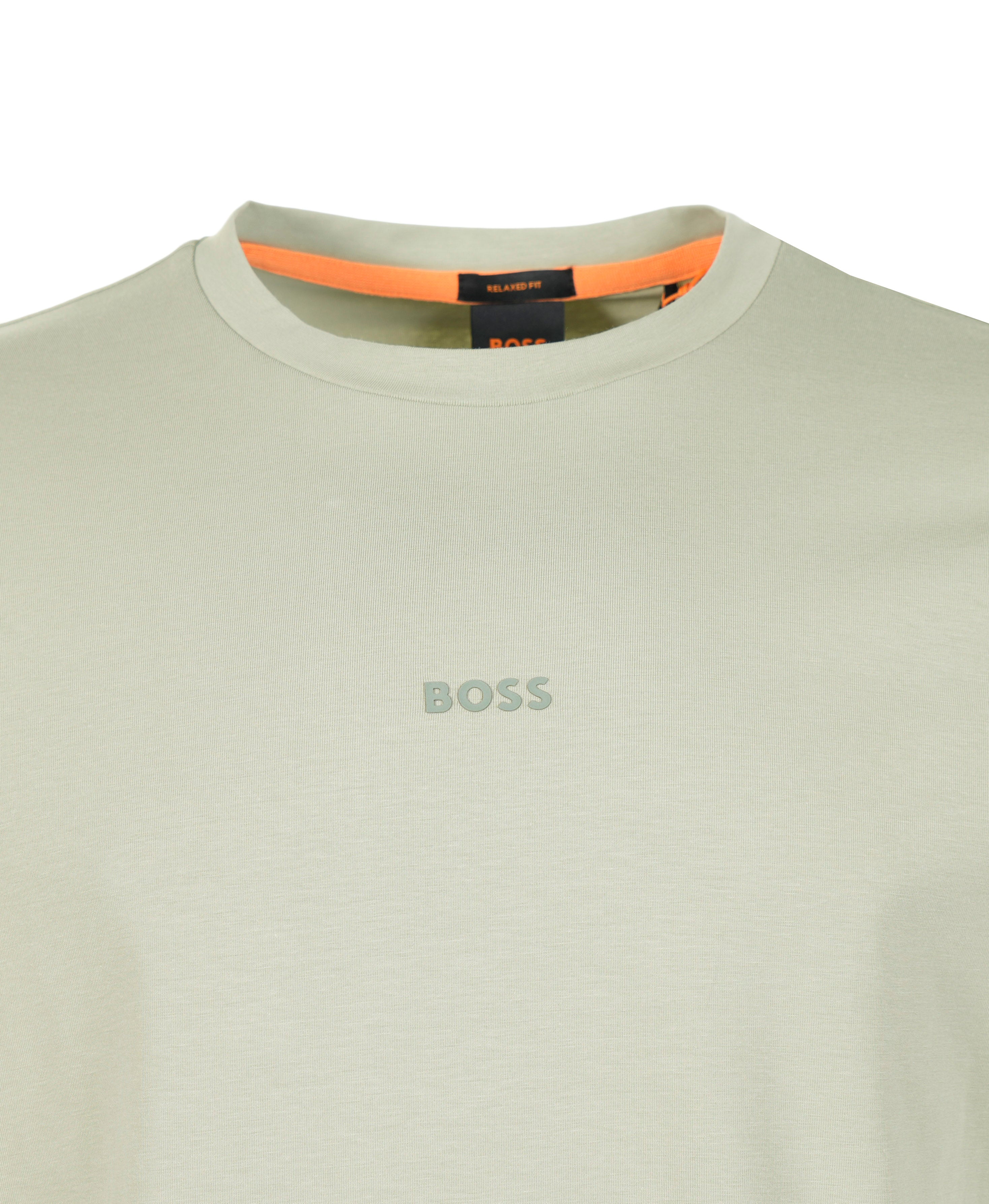 Neckline of Boss TChup T Shirt Open Green