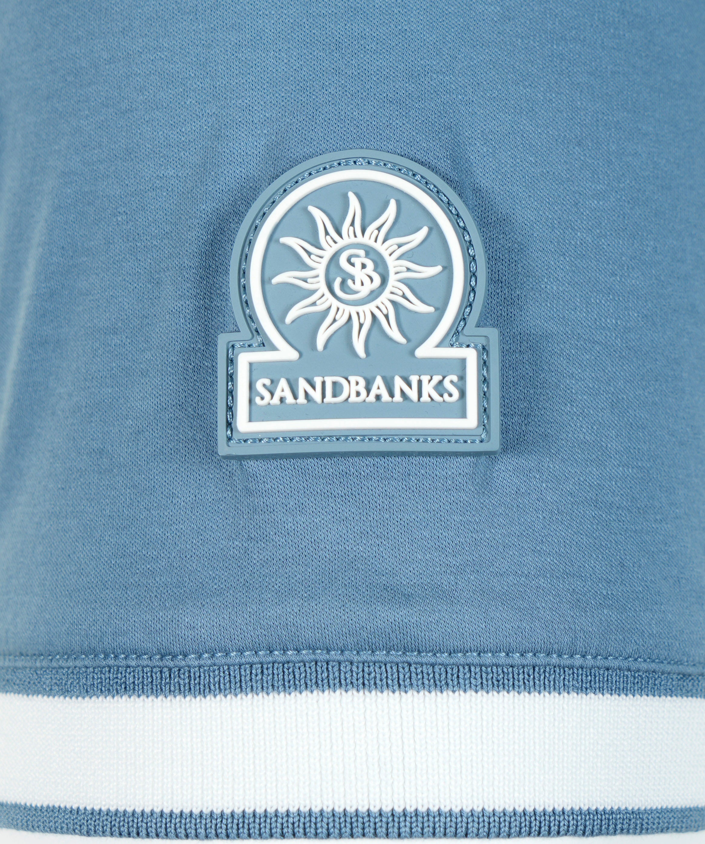 Short Sleeve Silicone Zip Polo Shirt Teal