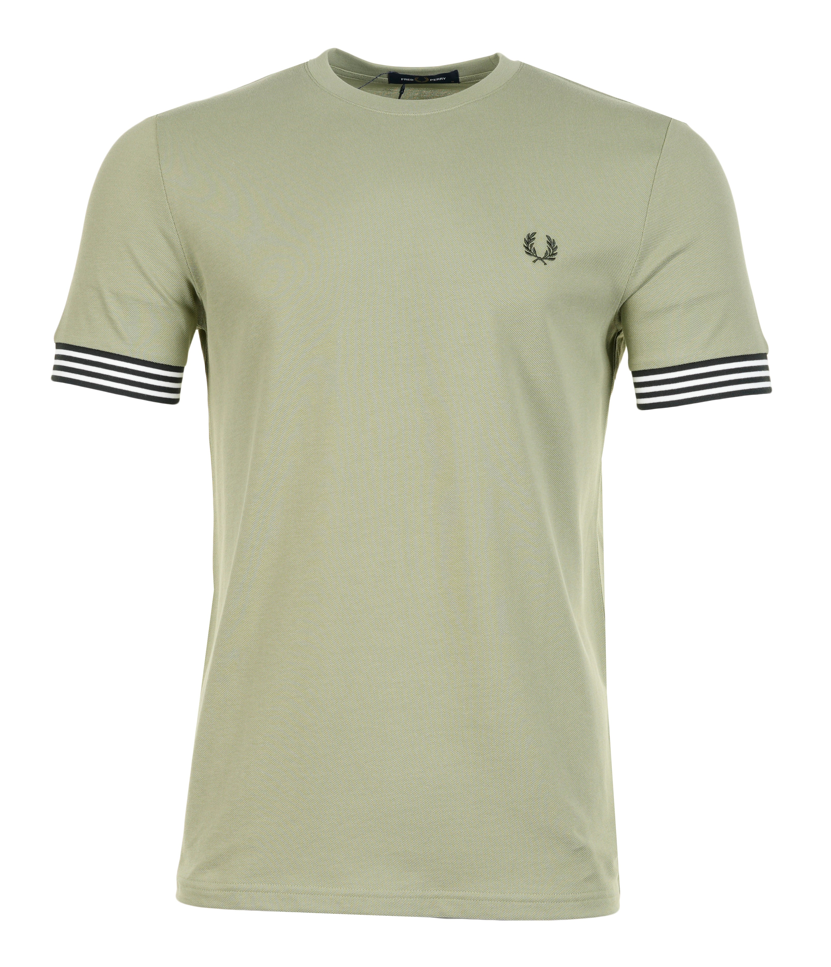 Striped Cuff T-Shirt Olive Mint