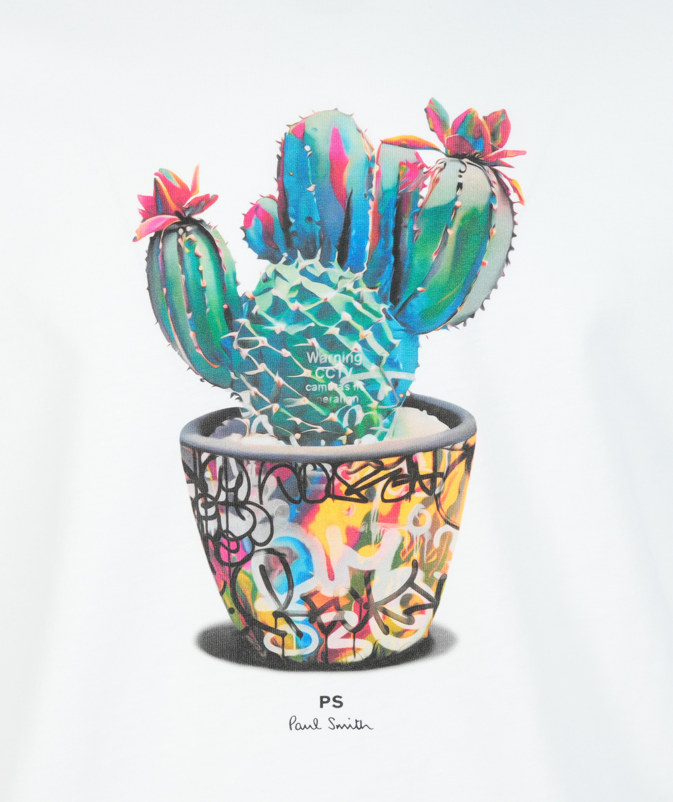 Regular Fit Cactus T Shirt White