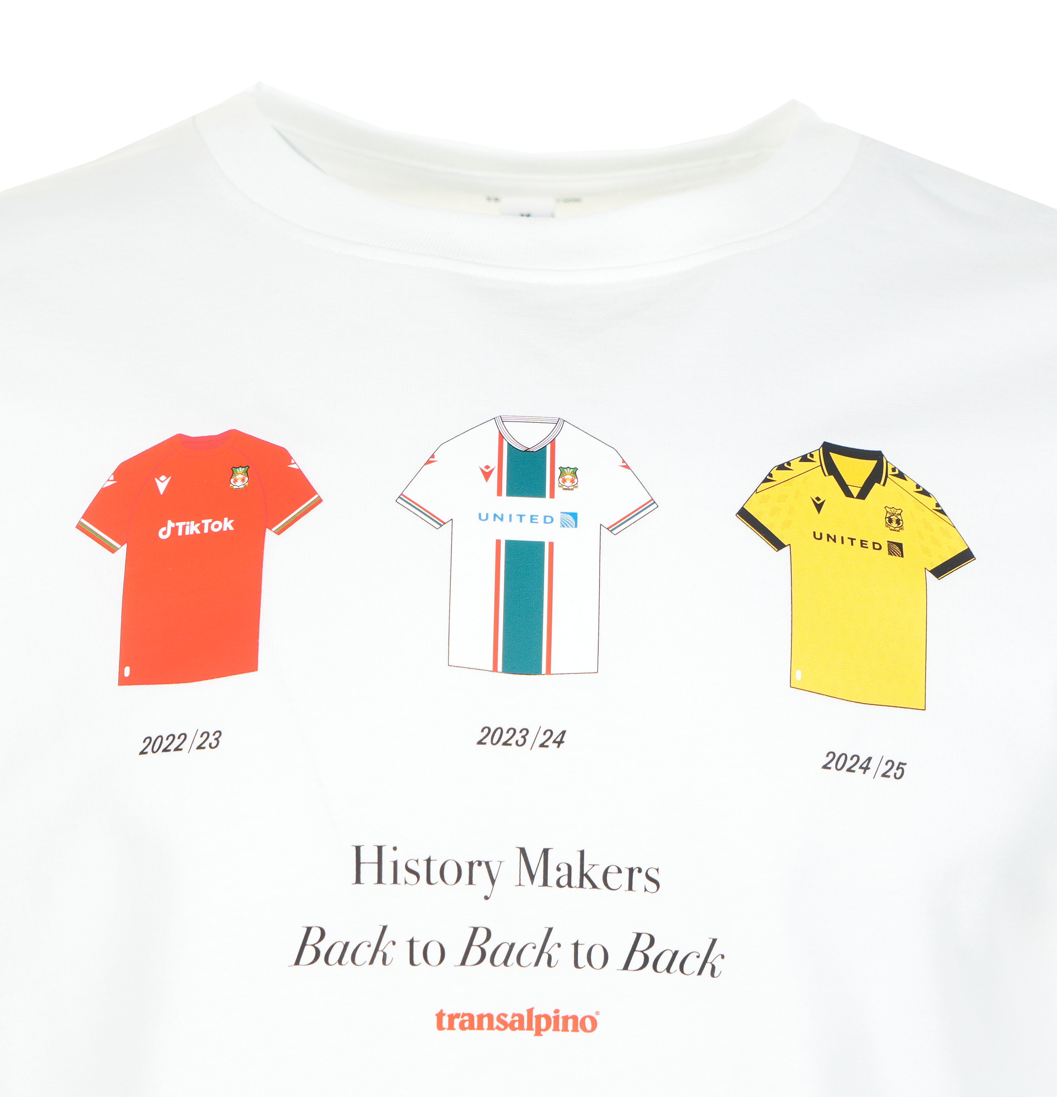 Wrexham B2B2B T Shirt White