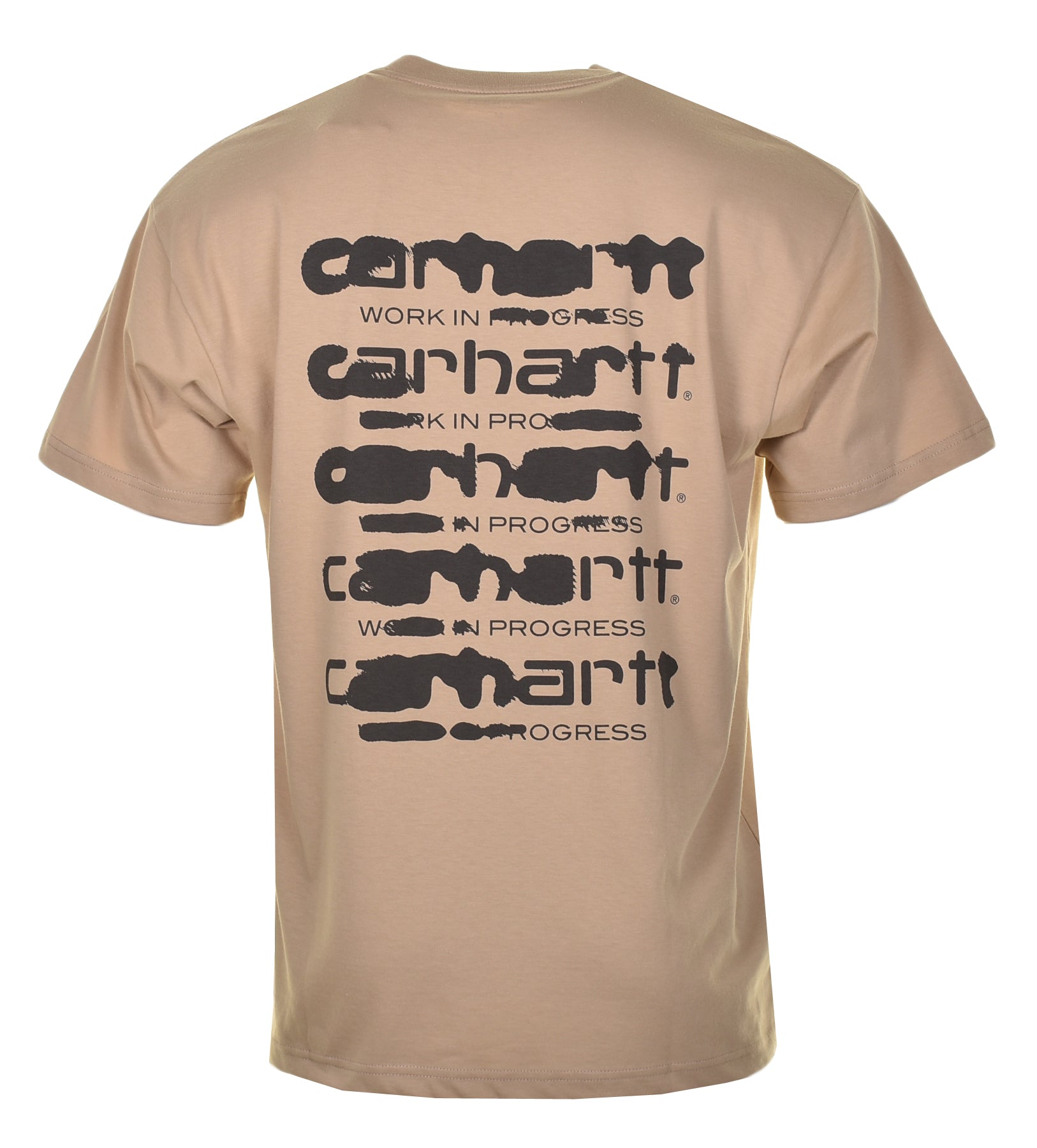 Short Sleeve Ink Bleed T Shirt Sable