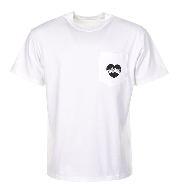 Short Sleeve Amour Pocket T Shirt White