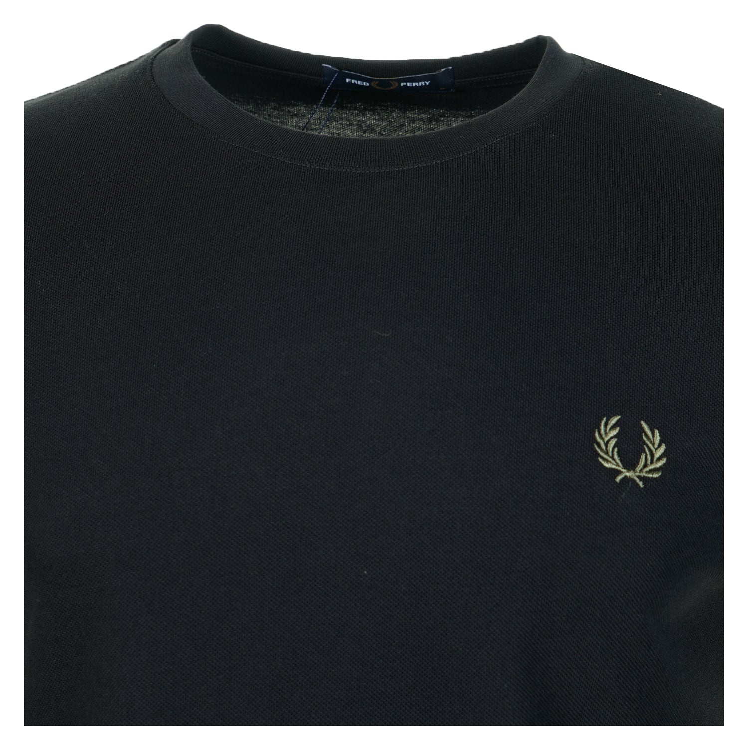 Striped Cuff T-Shirt Black