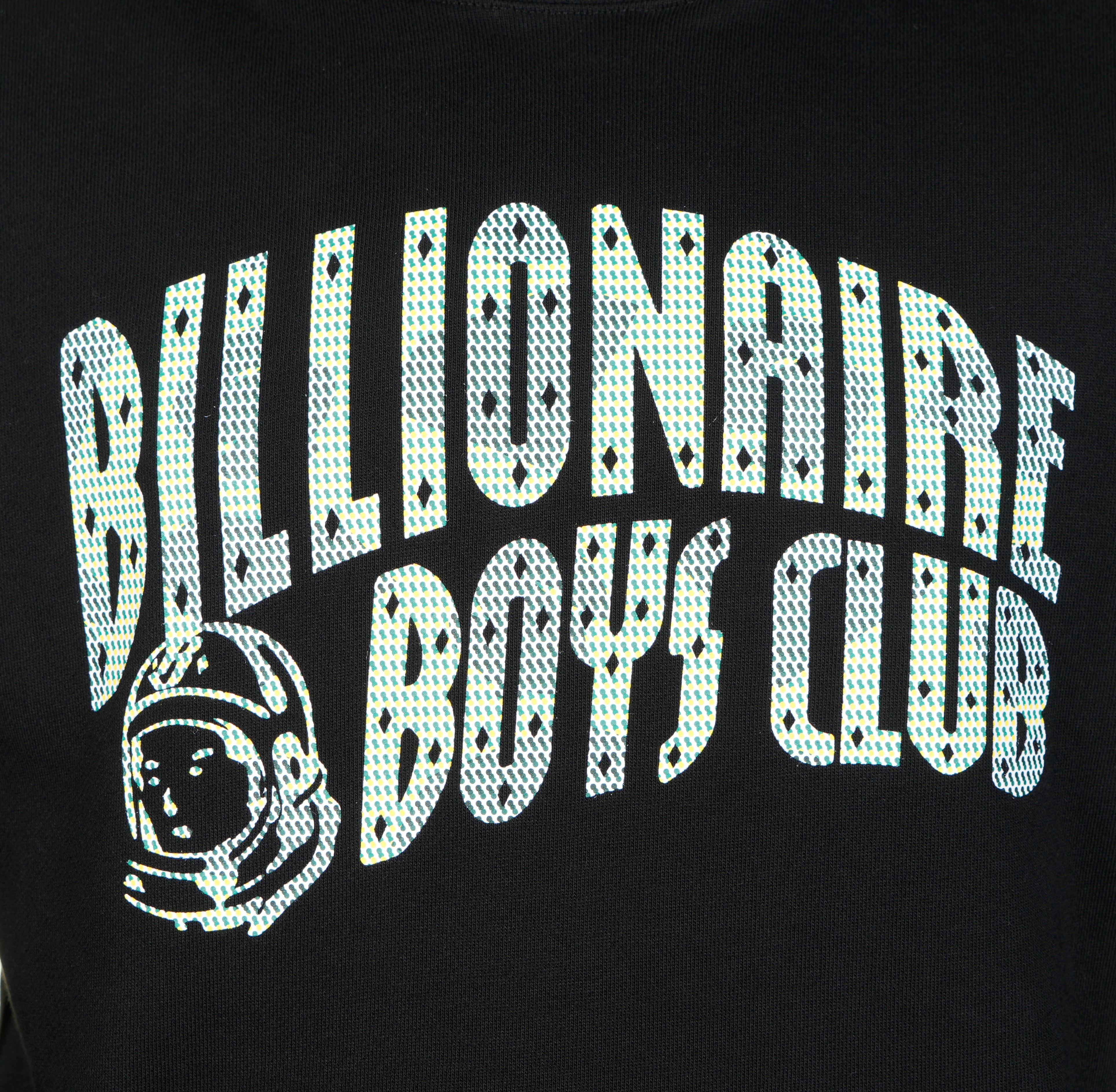 Tri tone Arch Logo Popover Hoody Black