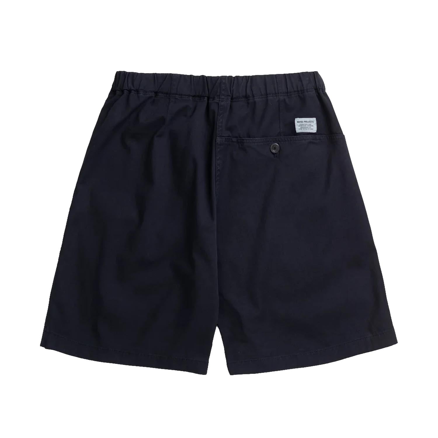 Trysil Regular Organic Stretch Twill Shorts Dark Navy