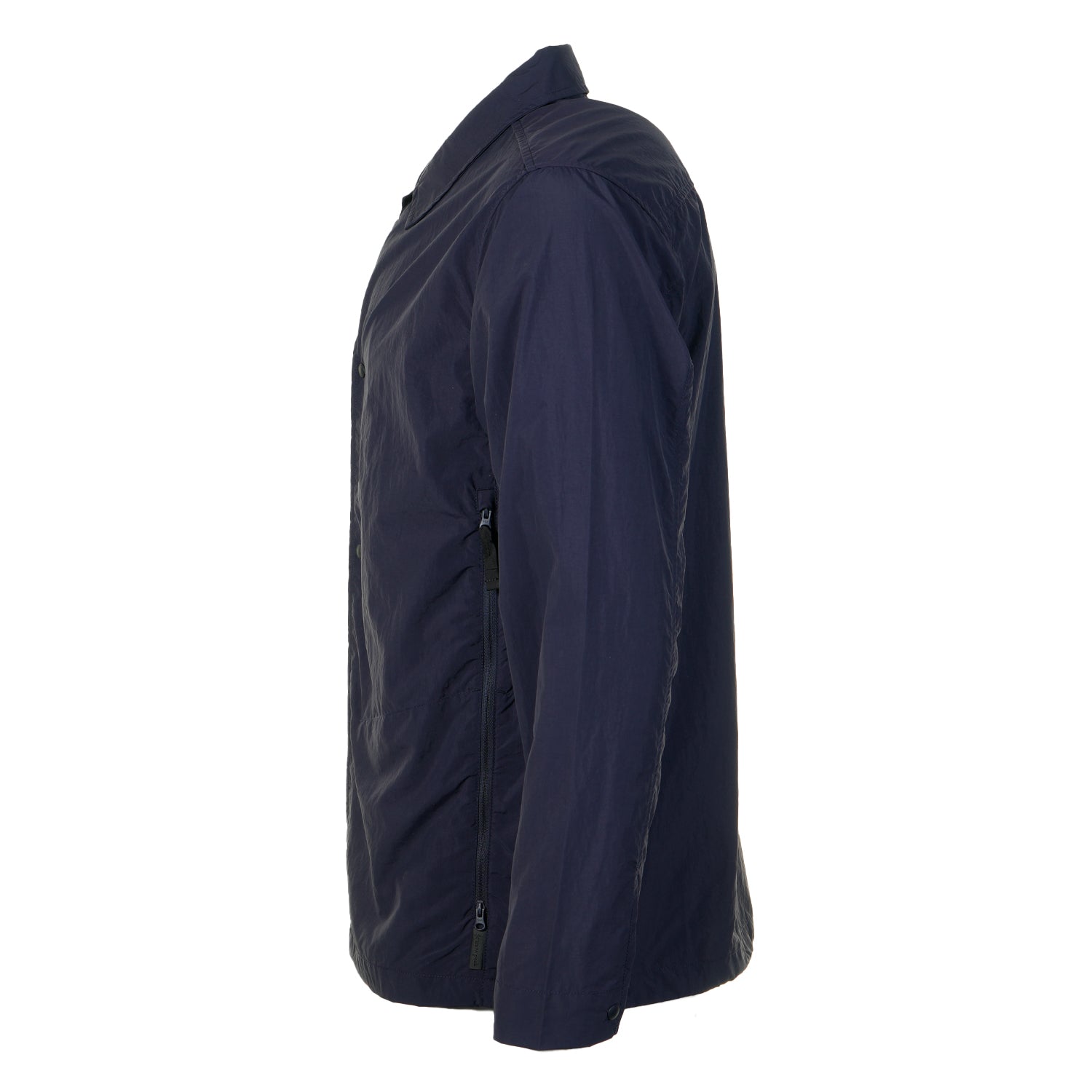Nylon Tussah Utility Storage Shirt Navy