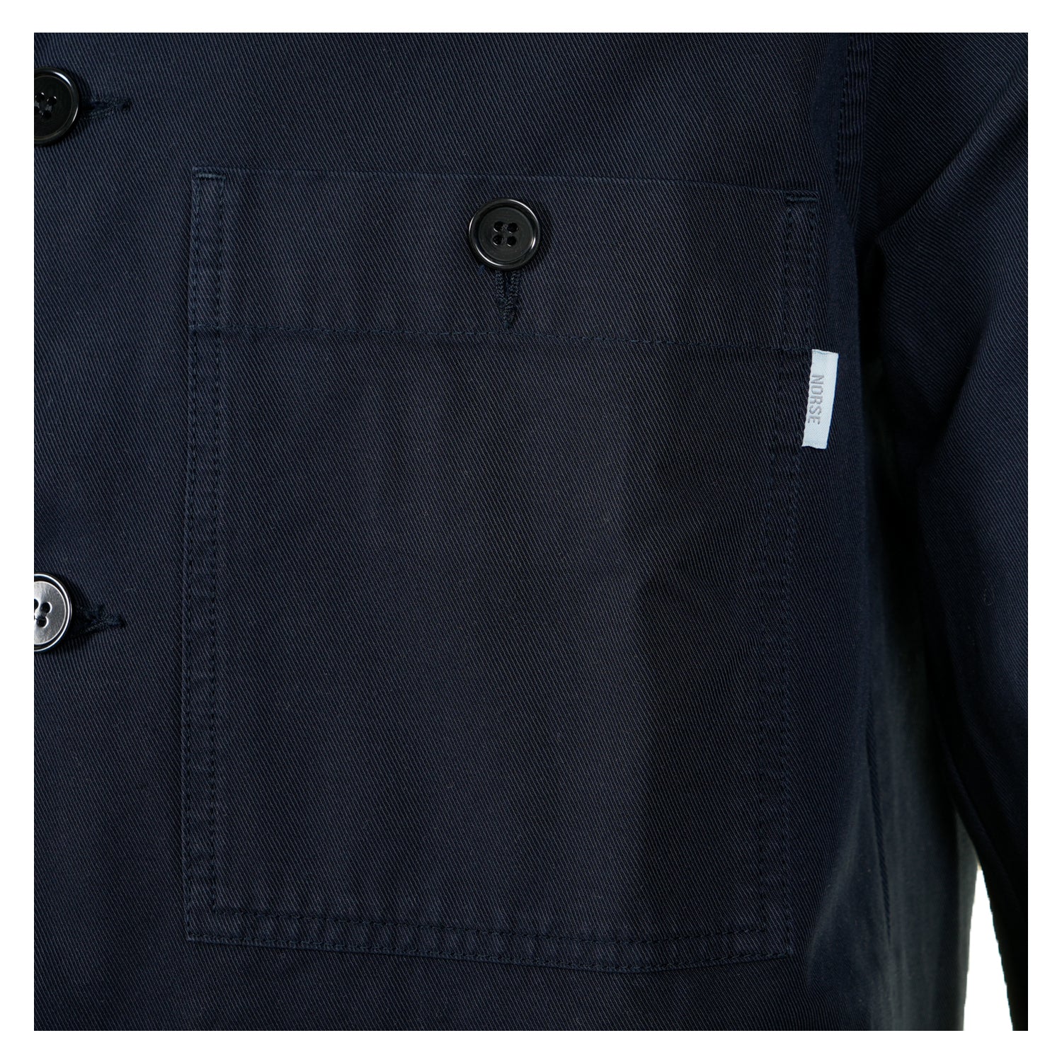 Norse Standard Twill Overshirt Dark Navy