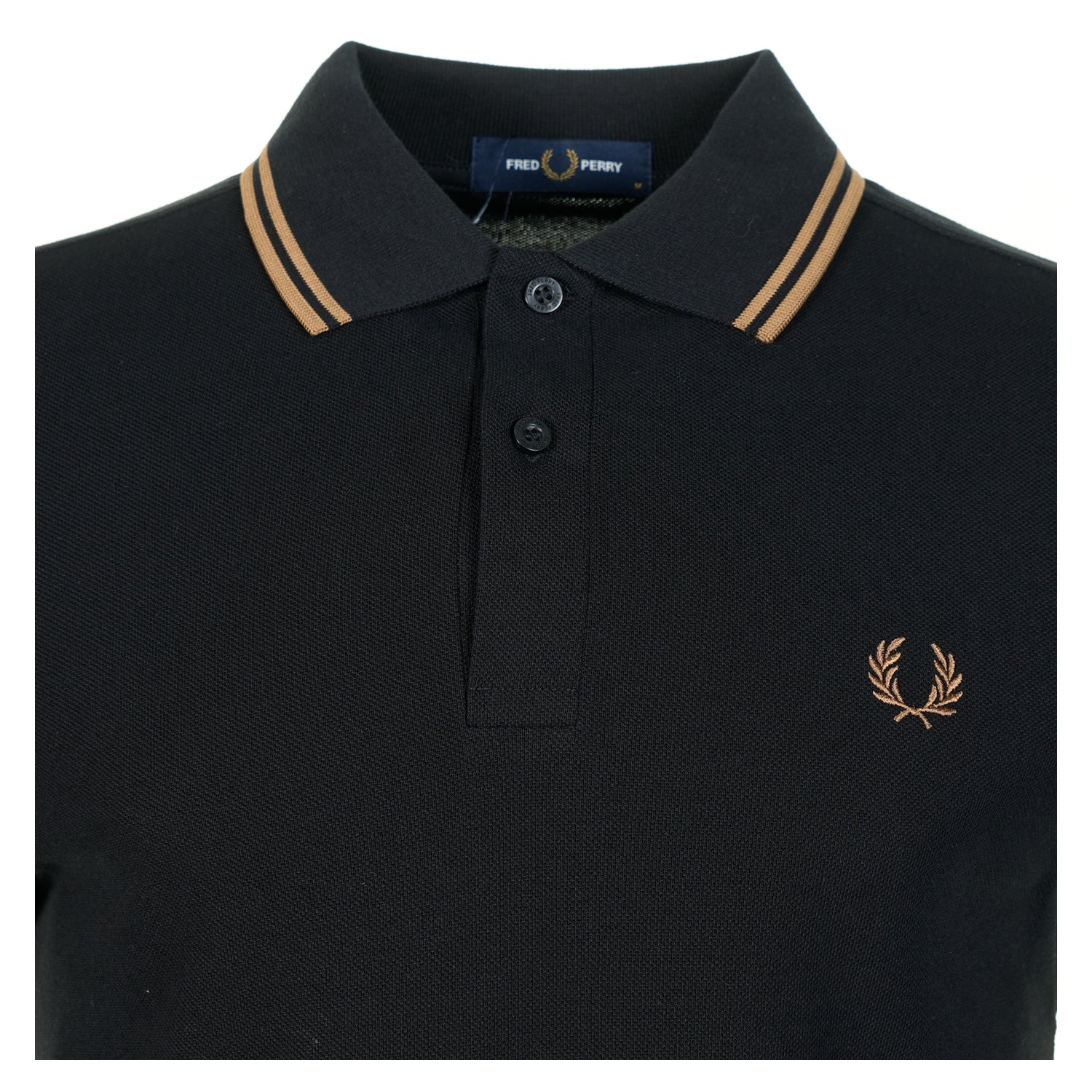 Short Sleeve Twin Tipped Polo Shirt Black Shadedstone