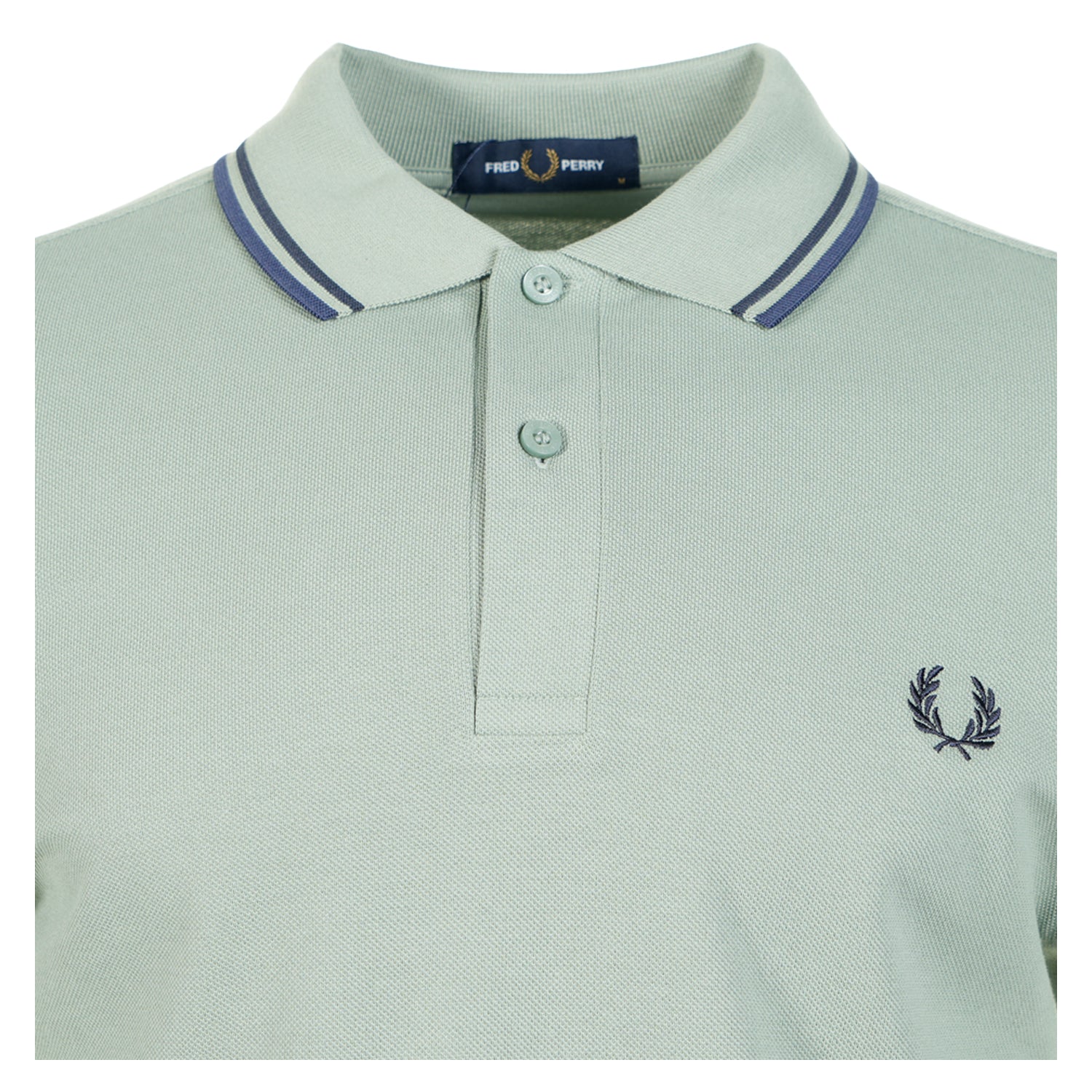 Short Sleeve Twin Tipped Polo Shirt Bayleaf Dark Airforce