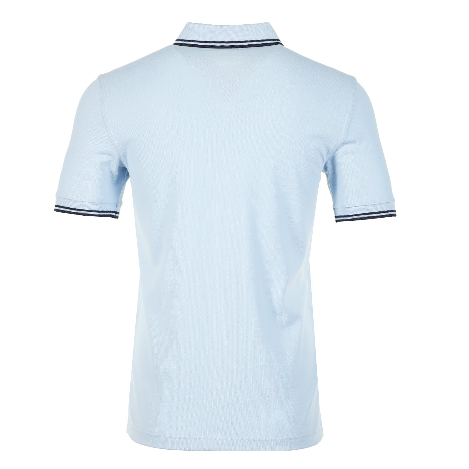 Short Sleeve Twin Tipped Polo Shirt Light Smoke Navy