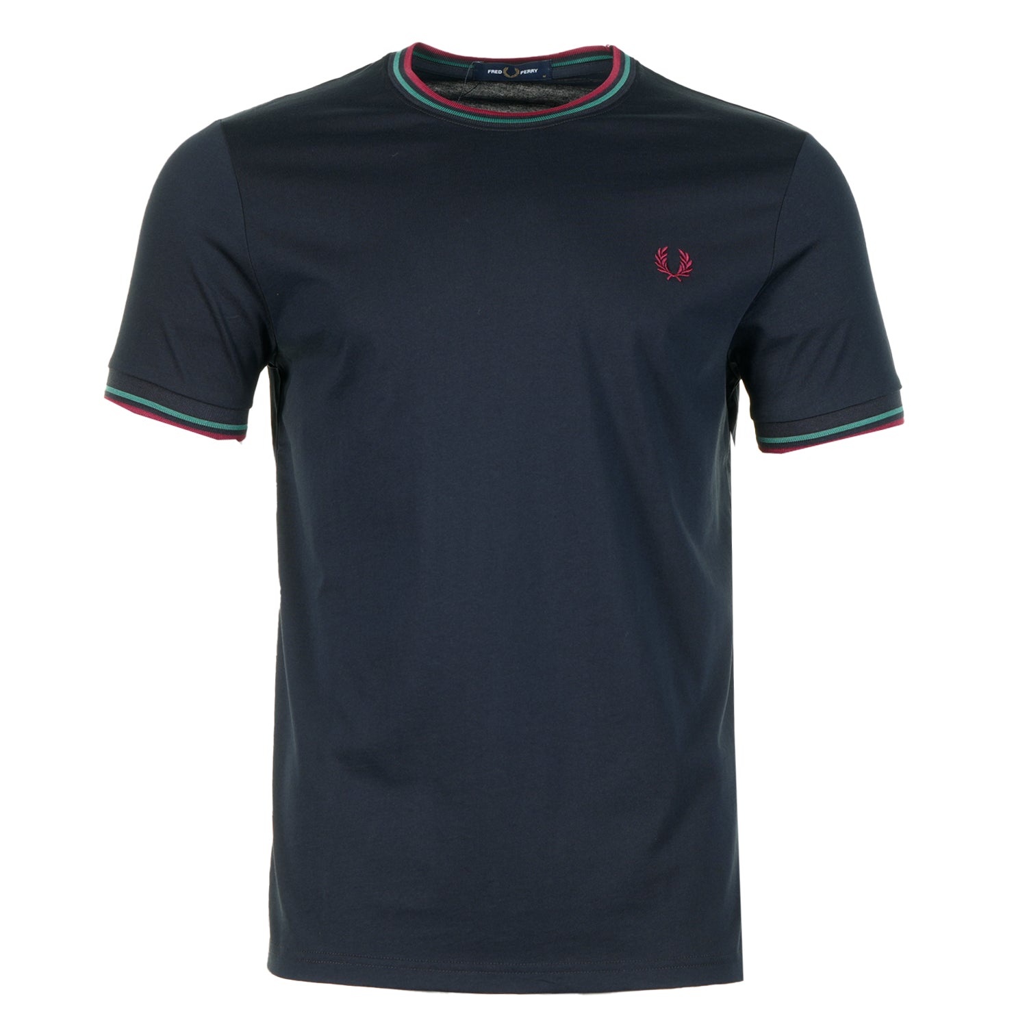 Twin Tipped T Shirt Navy Sport Green