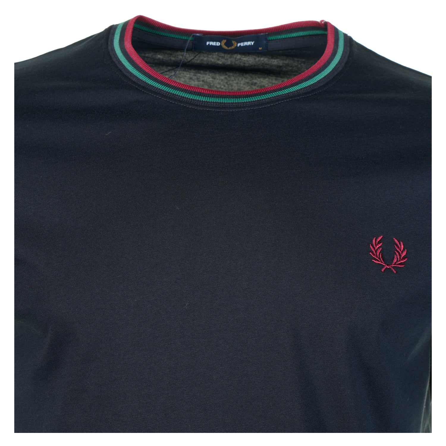 Twin Tipped T Shirt Navy Sport Green