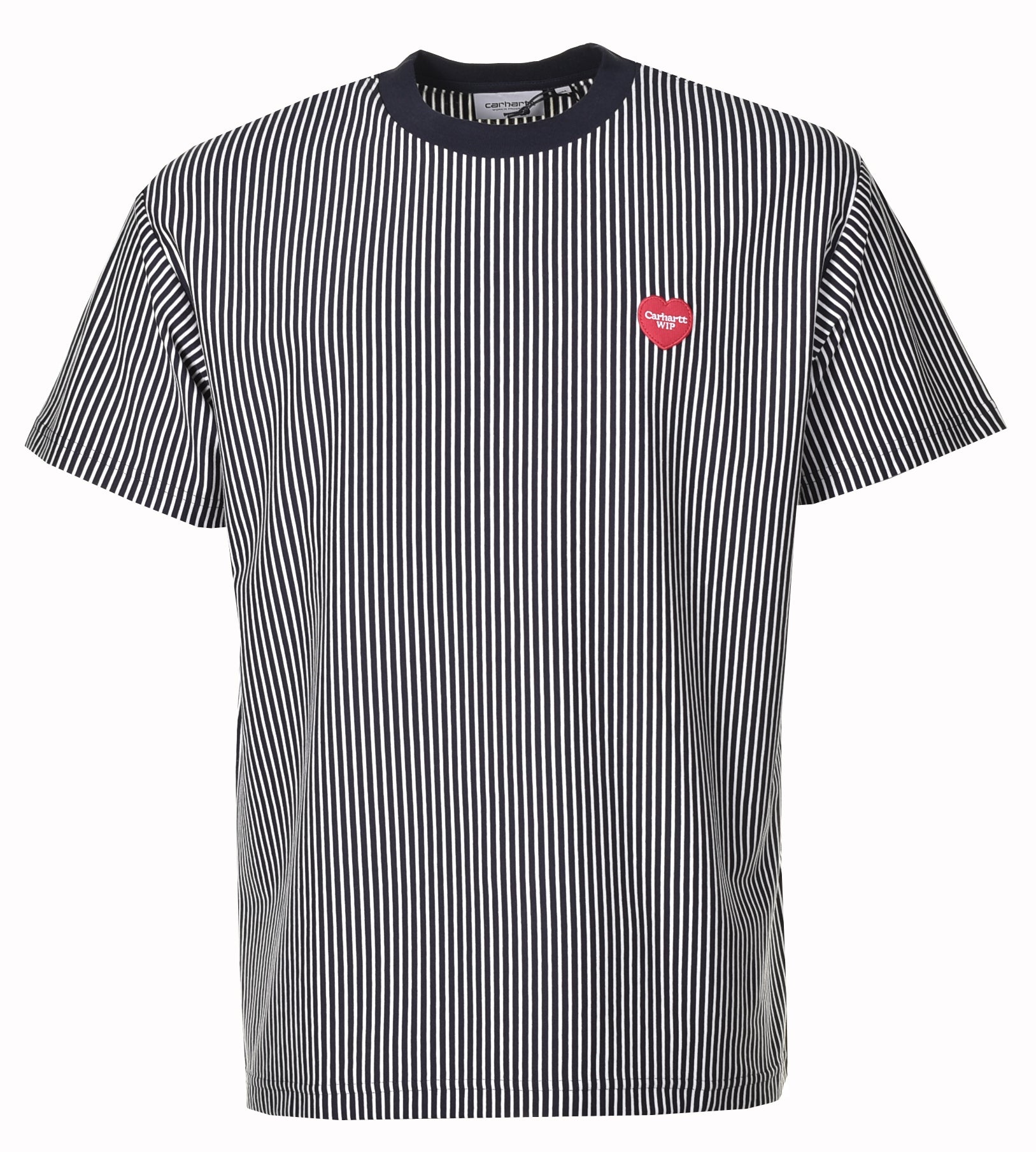 Short Sleeve Terrell Stripe T Shirt Navy/Wax