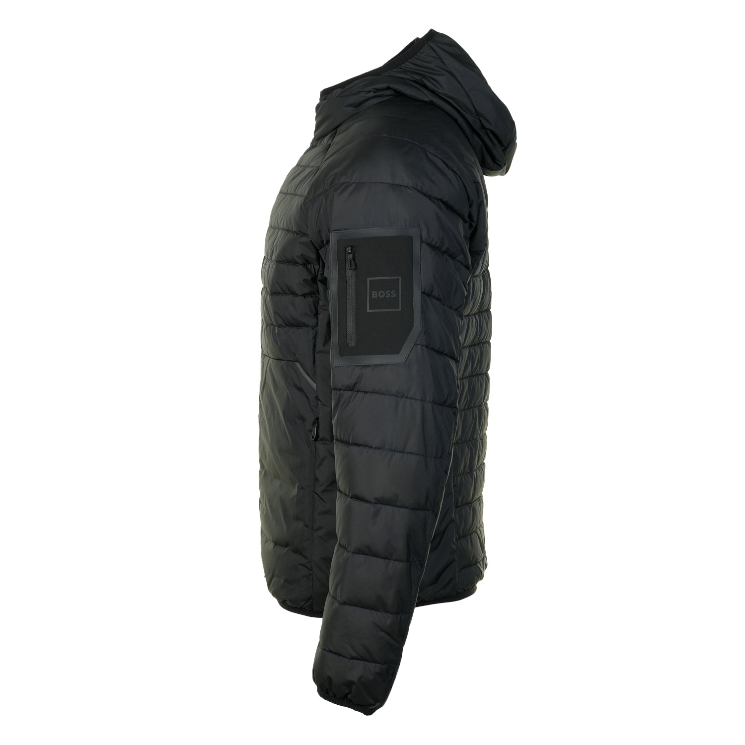 Urbanex Full Zip Hooded Padded Jacket Black