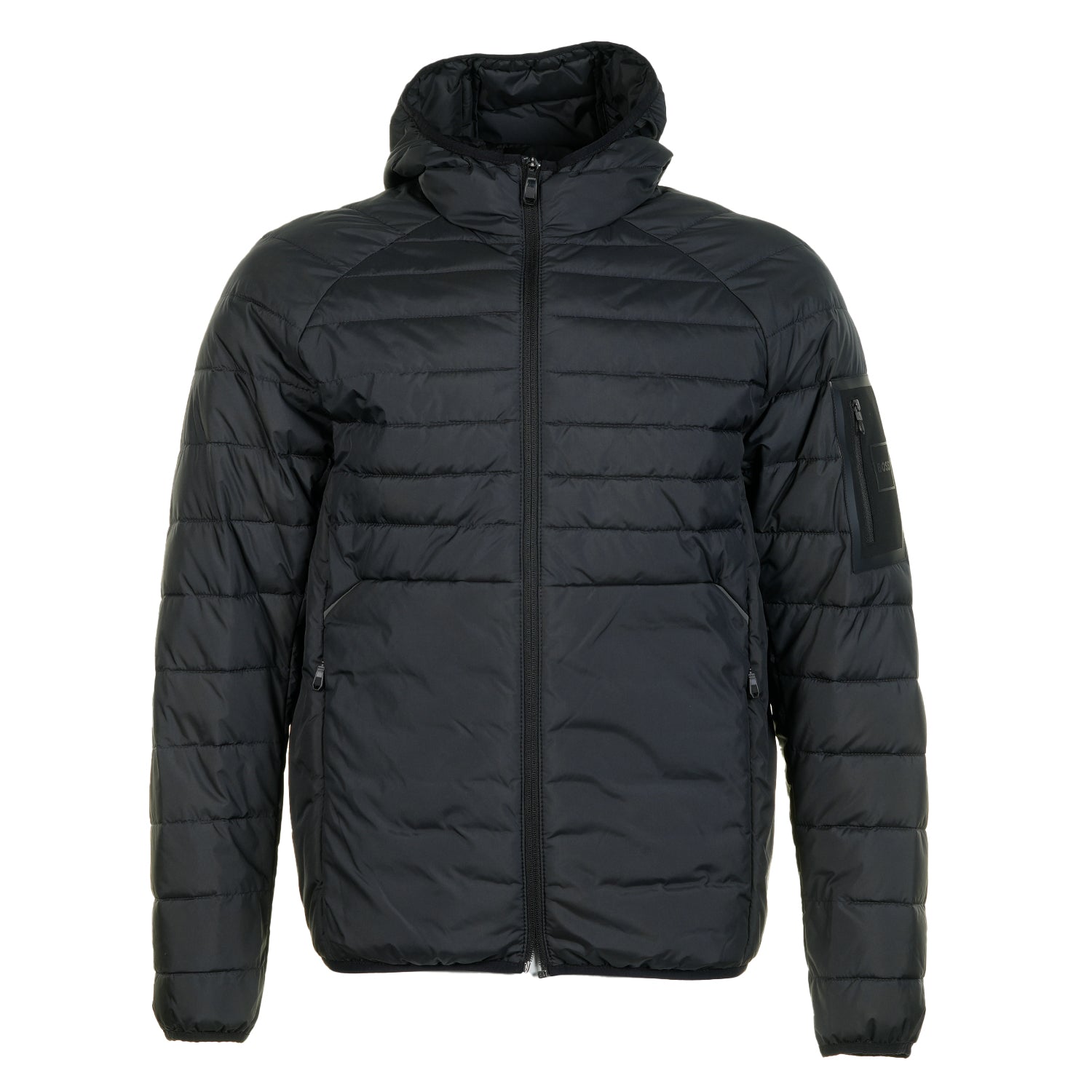Urbanex Full Zip Hooded Padded Jacket Black