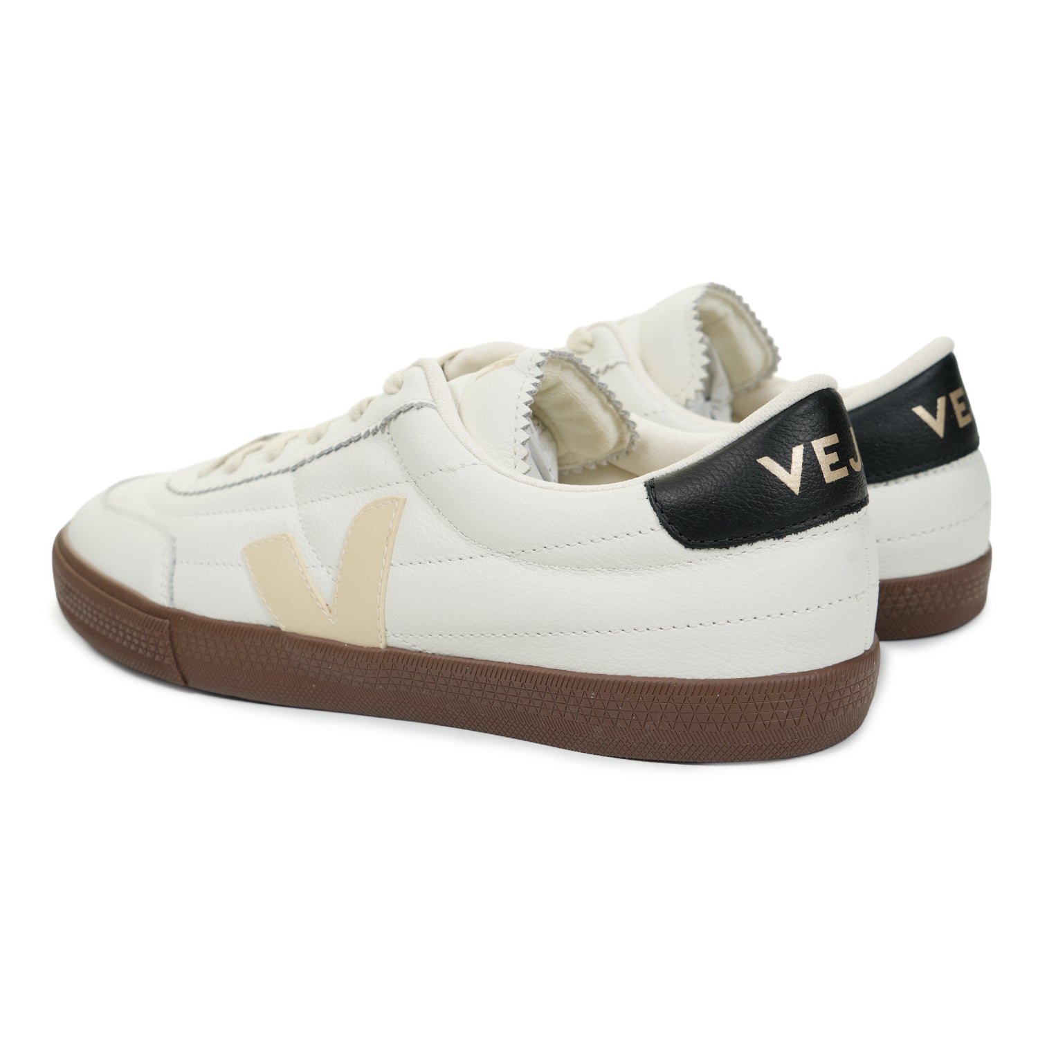 Panenka OT Leather Trainers White Black Bark