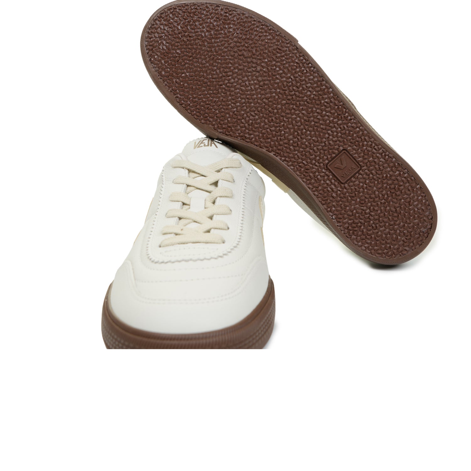 Panenka OT Leather Trainers White Black Bark