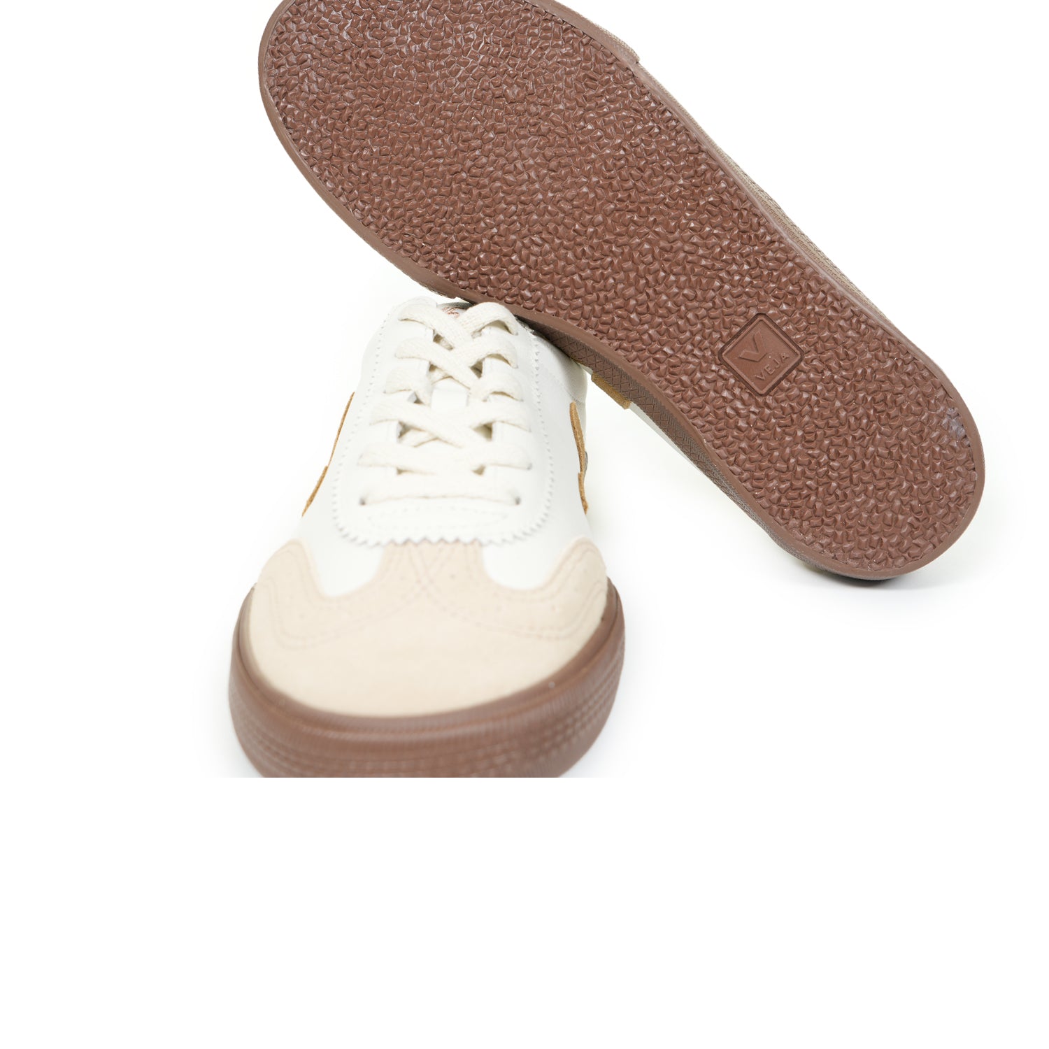 Veja Volley Leather White Tent Bark