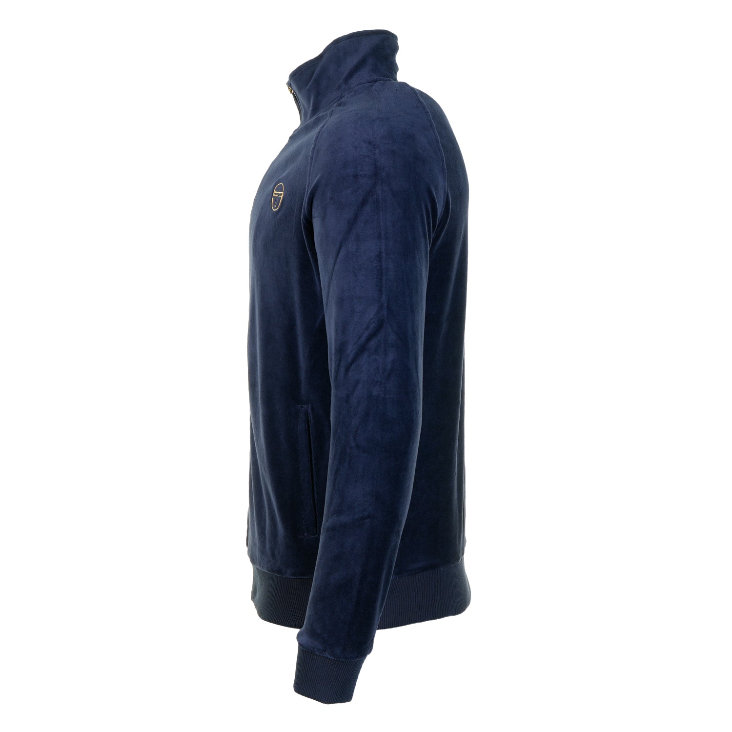 Court Velour Track Top Maritime Blue Gardenia
