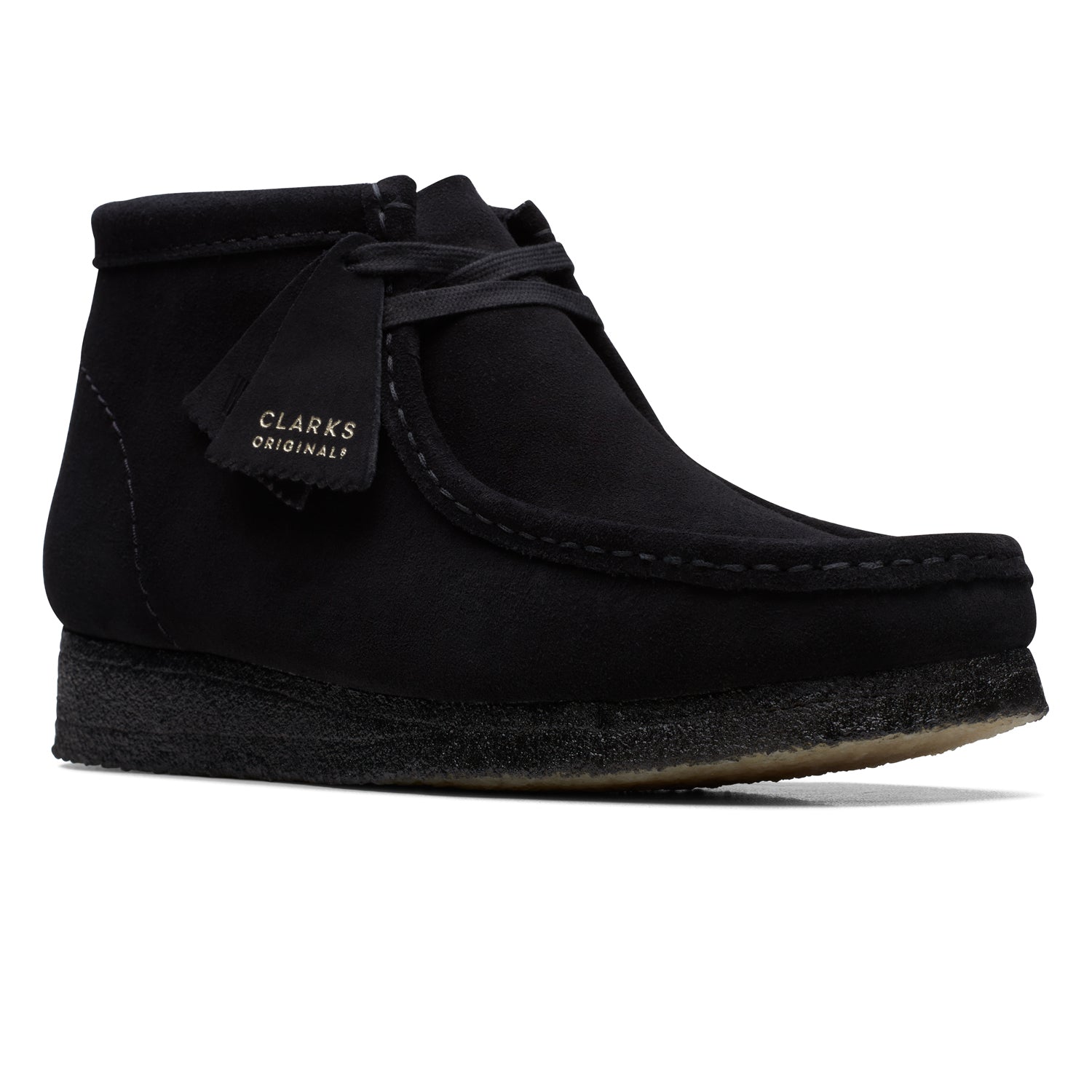Wallabee Boot Black Suede