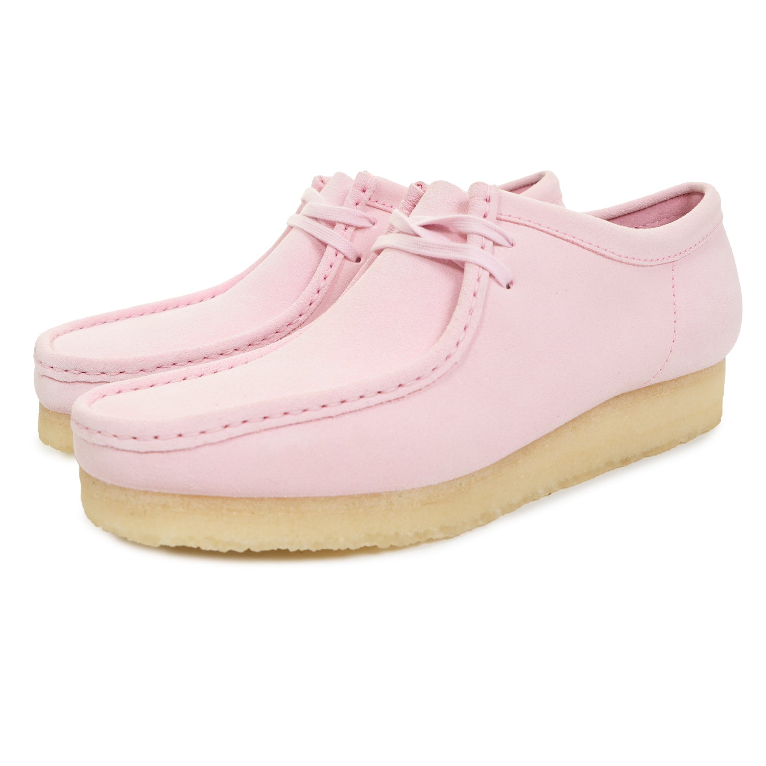 Wallabee Shoe Light Pink Suede