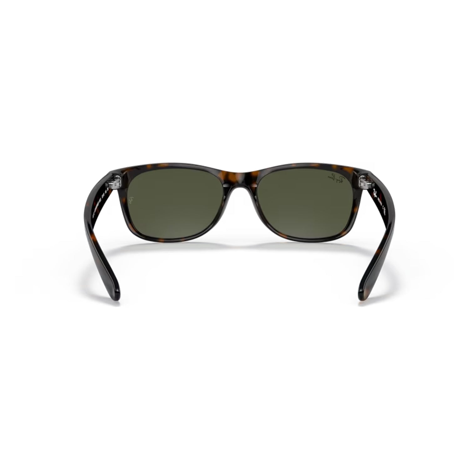 New Wayfarer Classic Sunglasses - Tortoise/Green image from the back