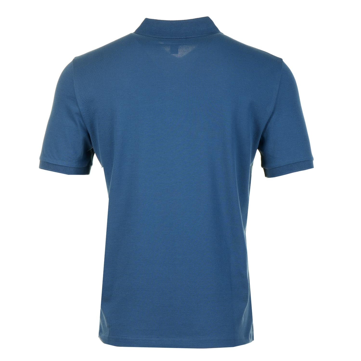 Back of Parajumpers Wellington Short Sleeve Polo Shirt True Blue