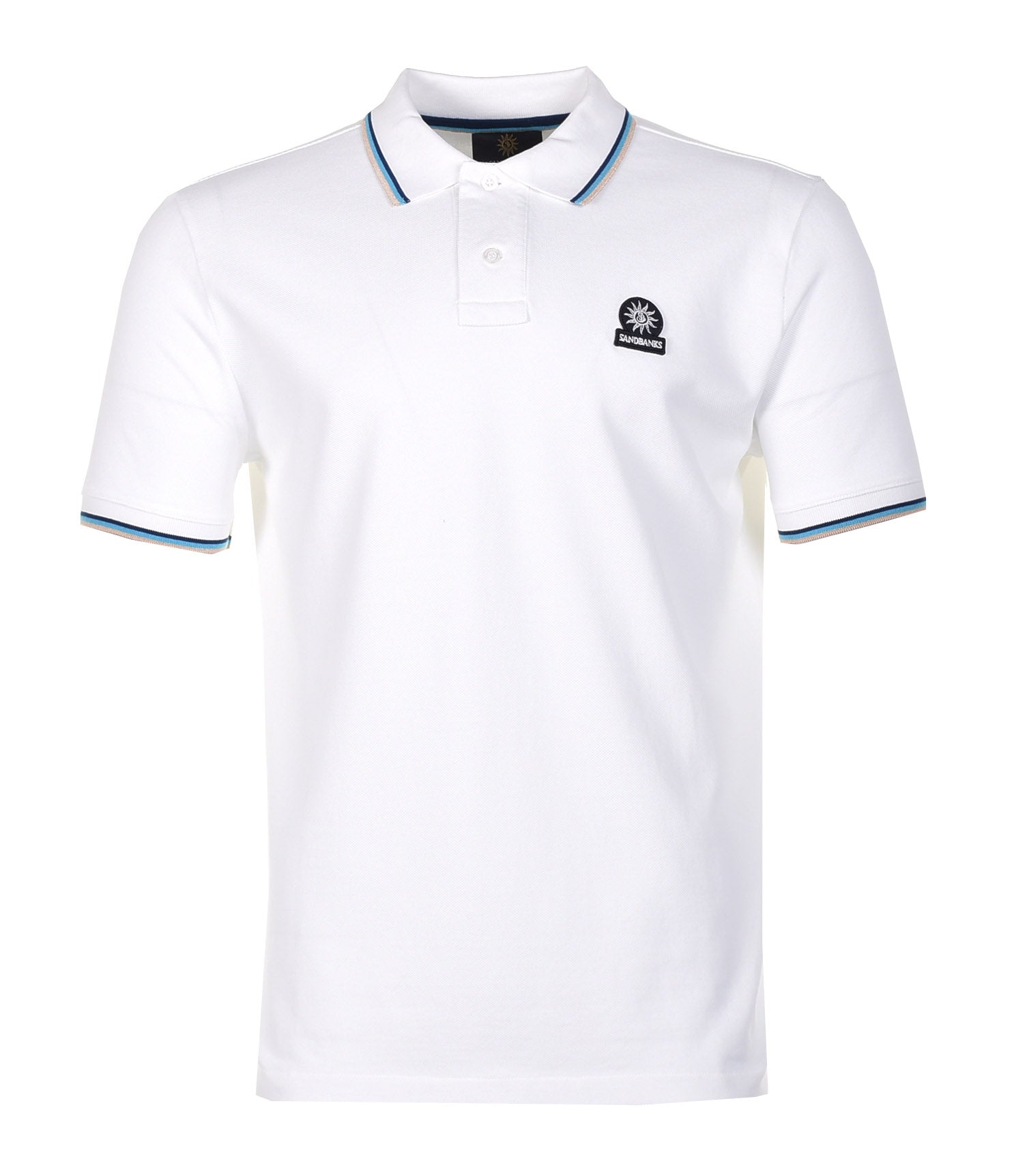 Short Sleeve Tipped Polo Shirt White