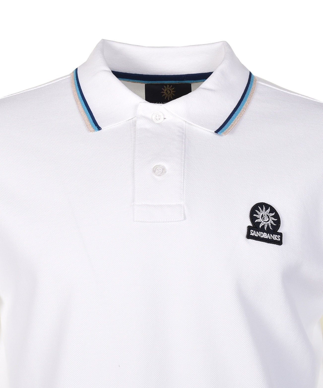 Short Sleeve Tipped Polo Shirt White