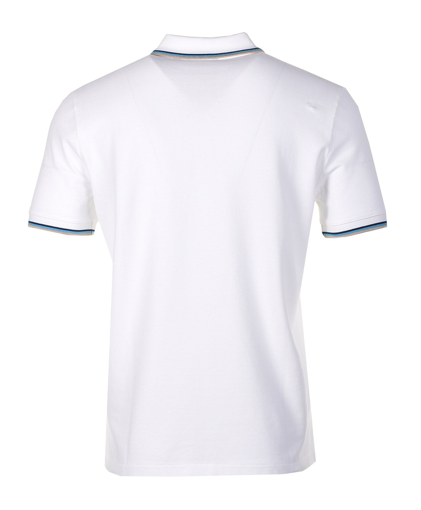 Short Sleeve Tipped Polo Shirt White