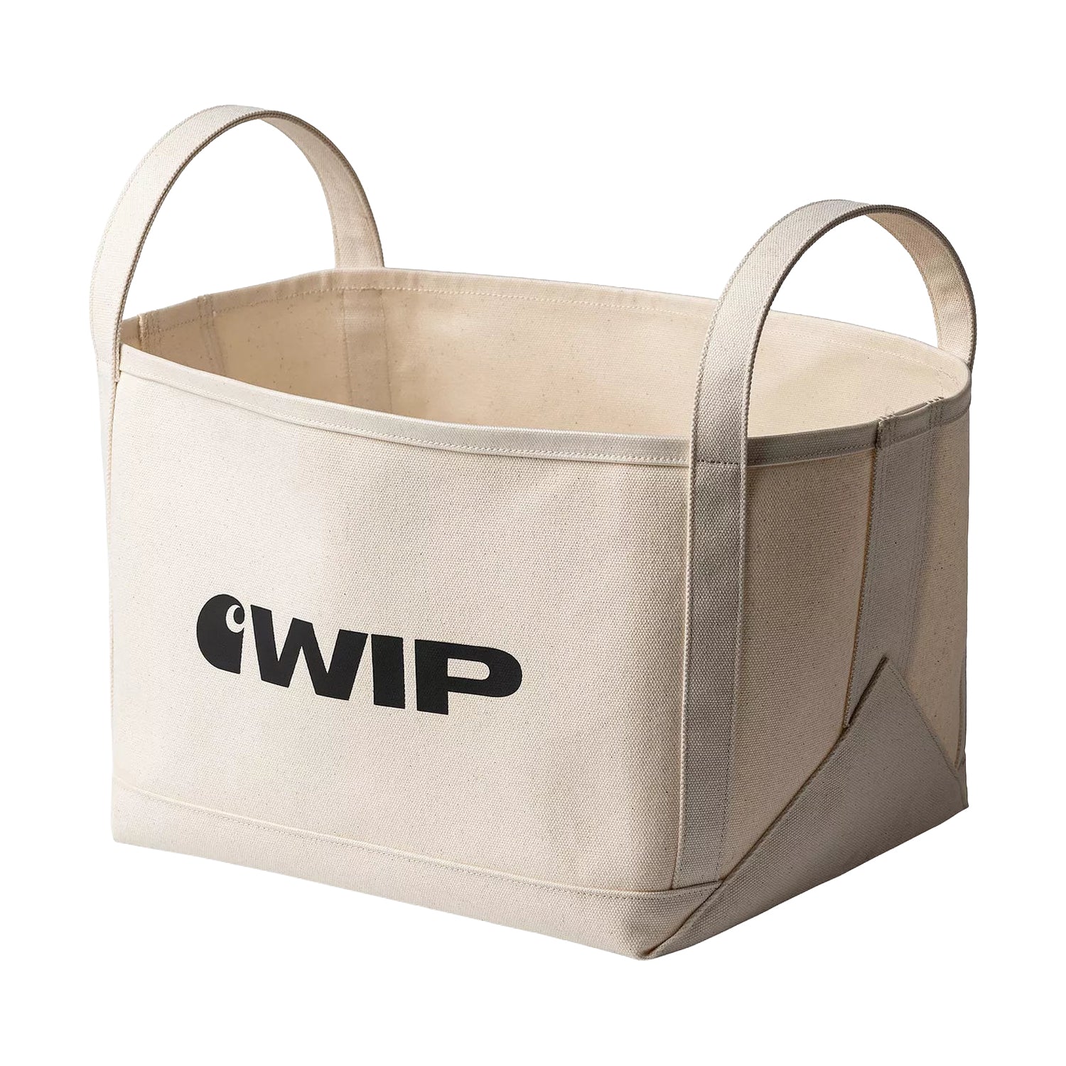 Magazine Canvas Basket Natural