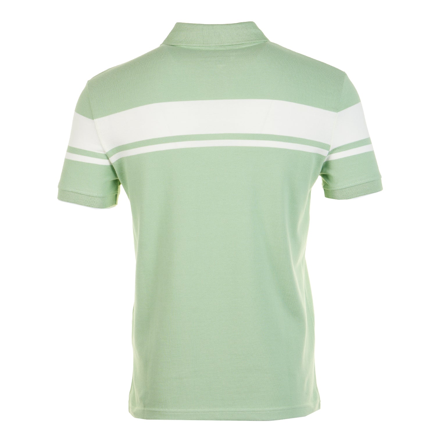 Young Line Polo Shirt Quiet Green / Gardenia