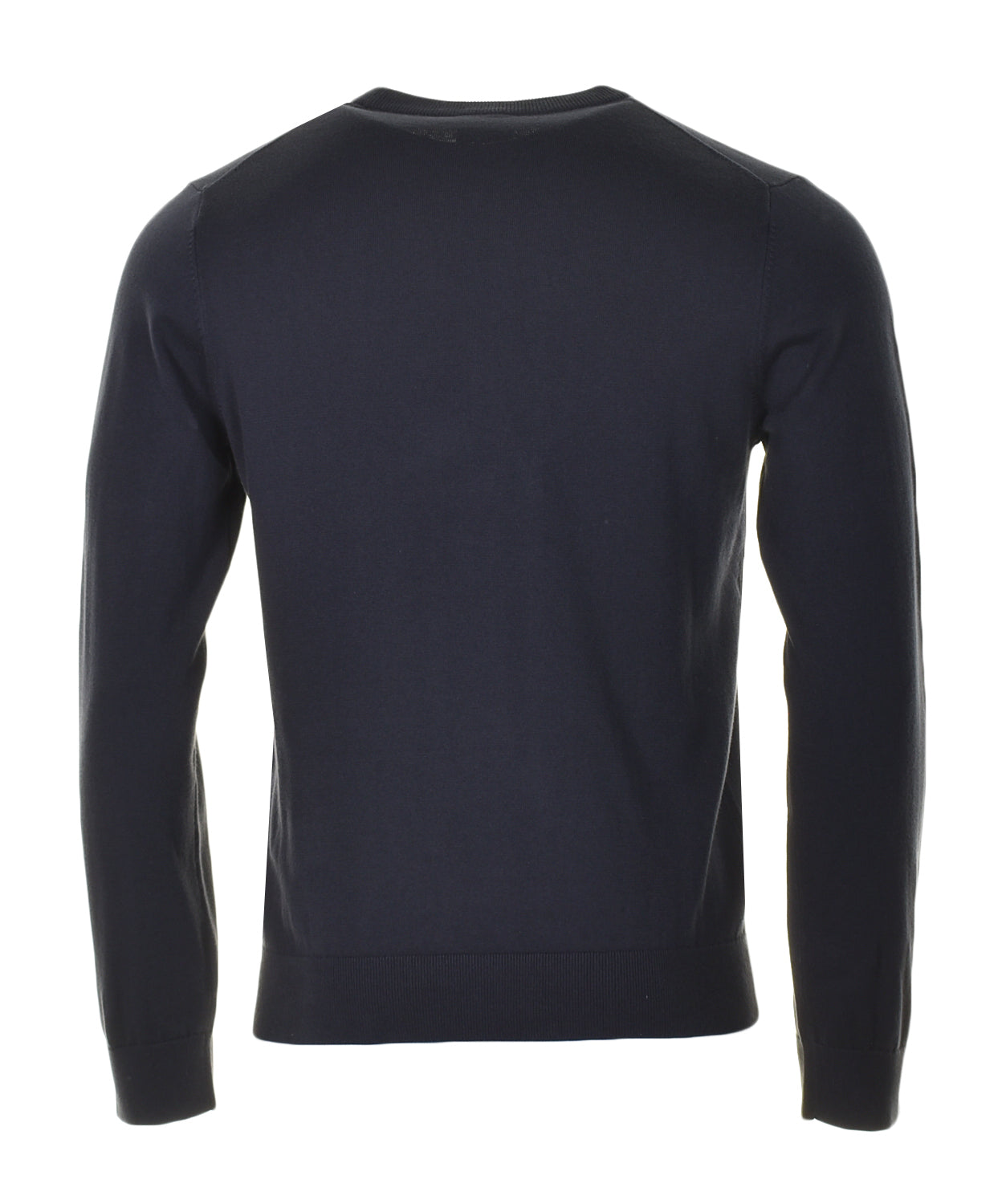 Knitted Zebra Crew Neck Sweater Very Dark Navy