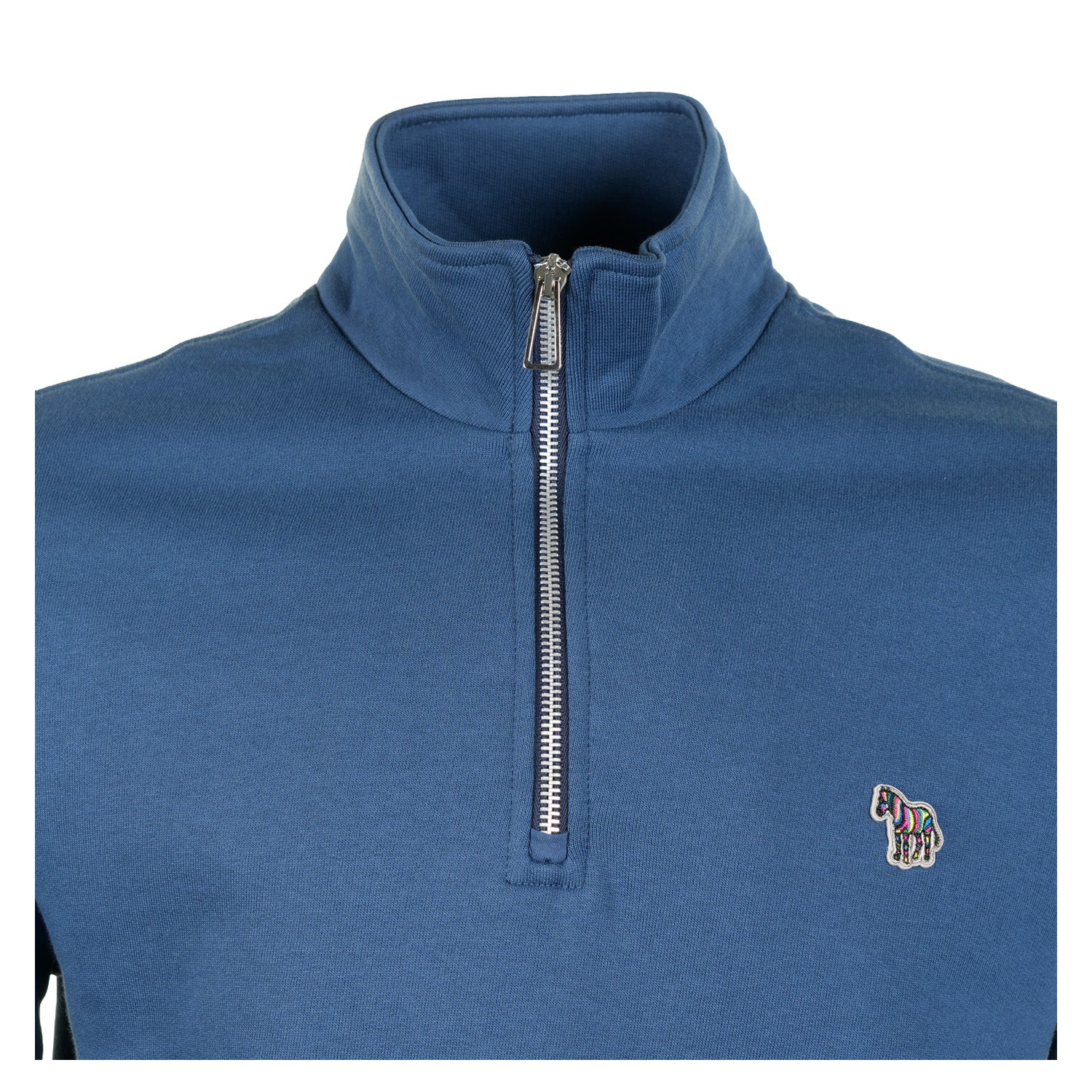 Zebra Half Zip Sweatshirt 46D Indigo