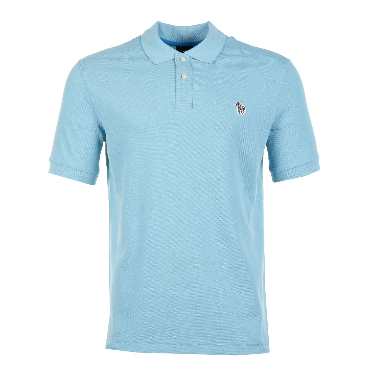 Regular Fit Short Sleeve Zebra Polo Shirt 43L Blue