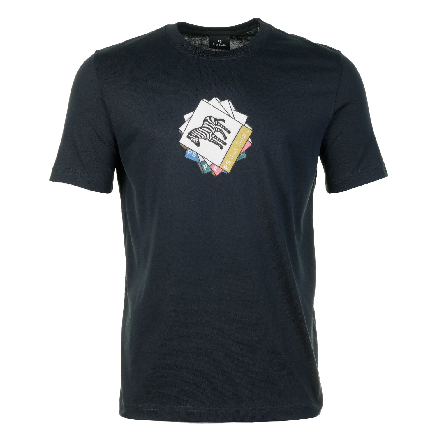 Regular Fit Zebra Polaroid T Shirt 49 Very Dark Navy