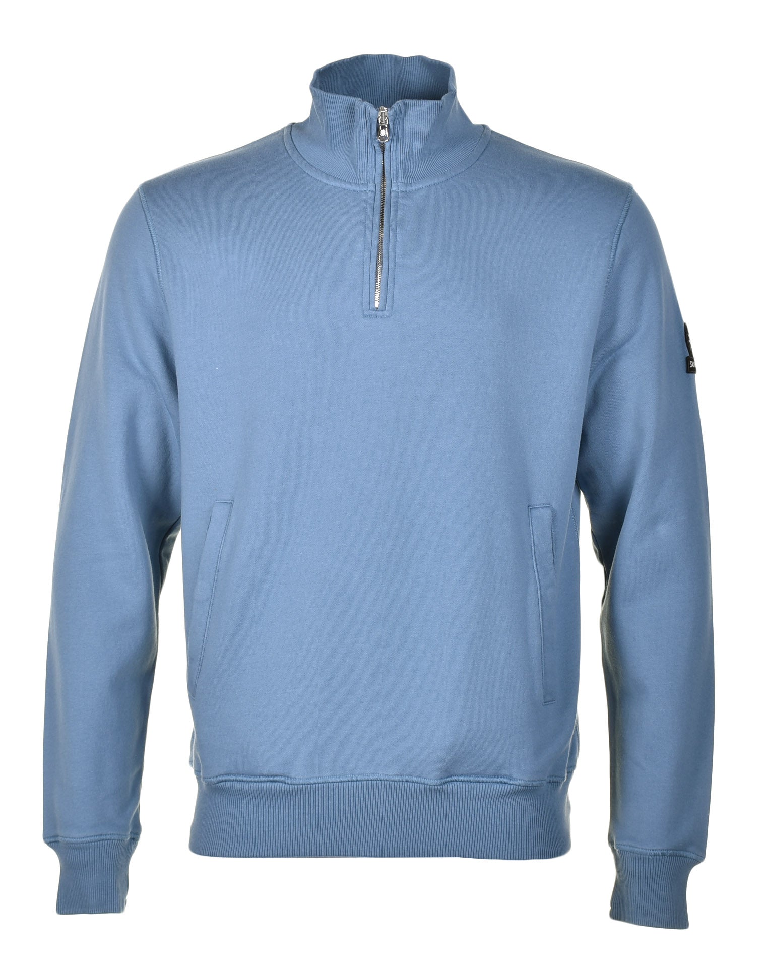 Sandbanks Quarter Zip Sweatshirt Teal