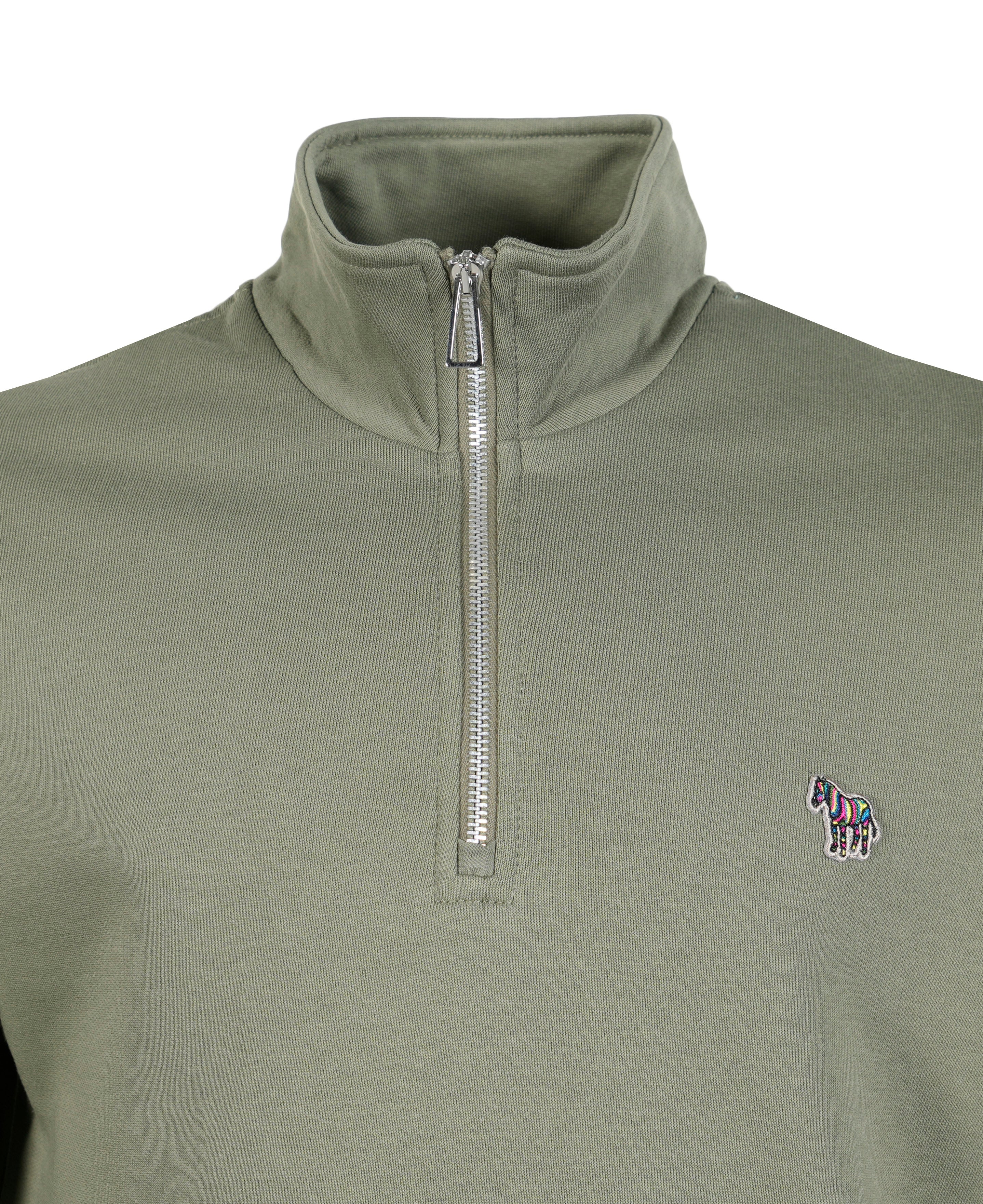 Zebra Half Zip Sweatshirt Green