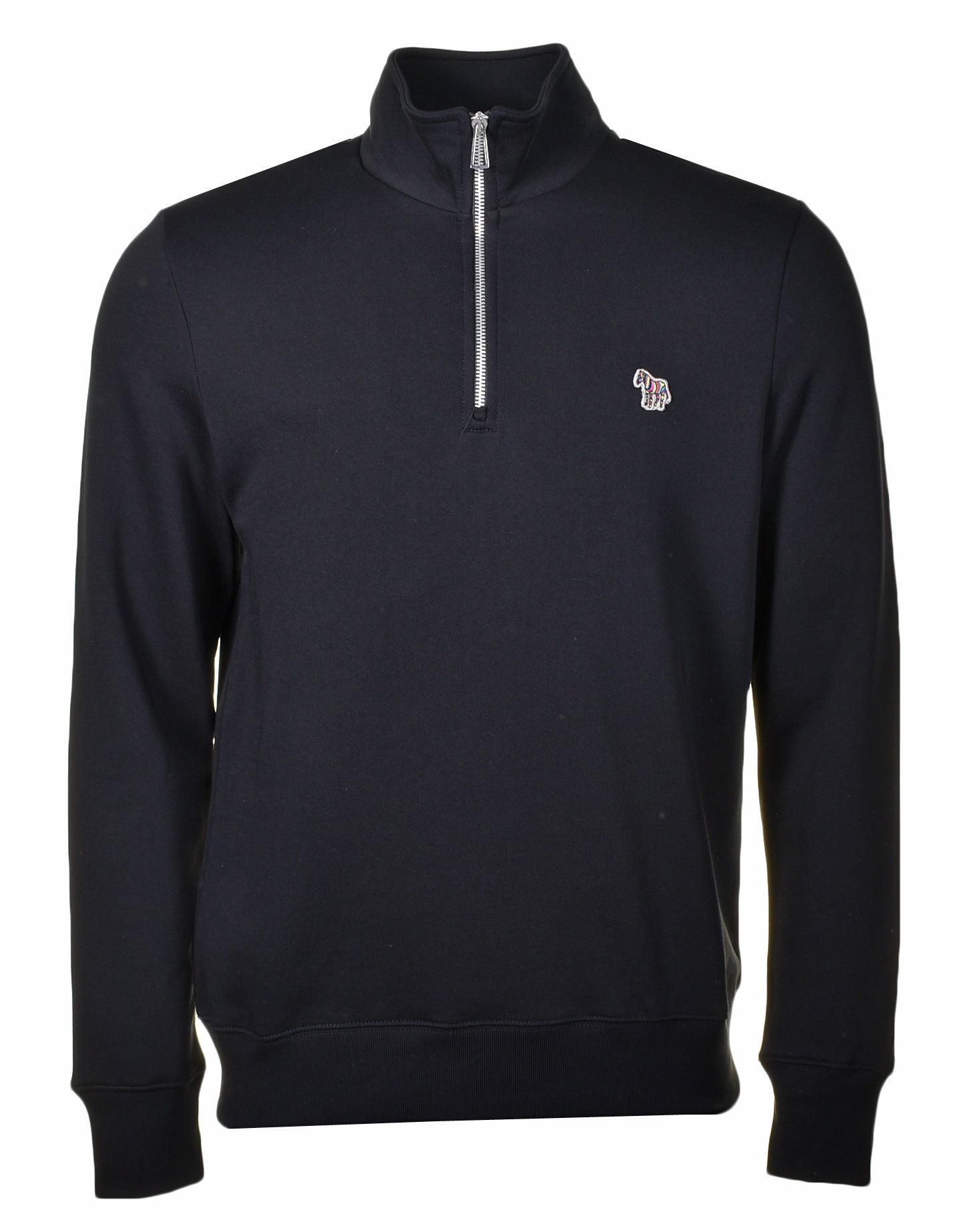 Zebra Half Zip Sweatshirt Black
