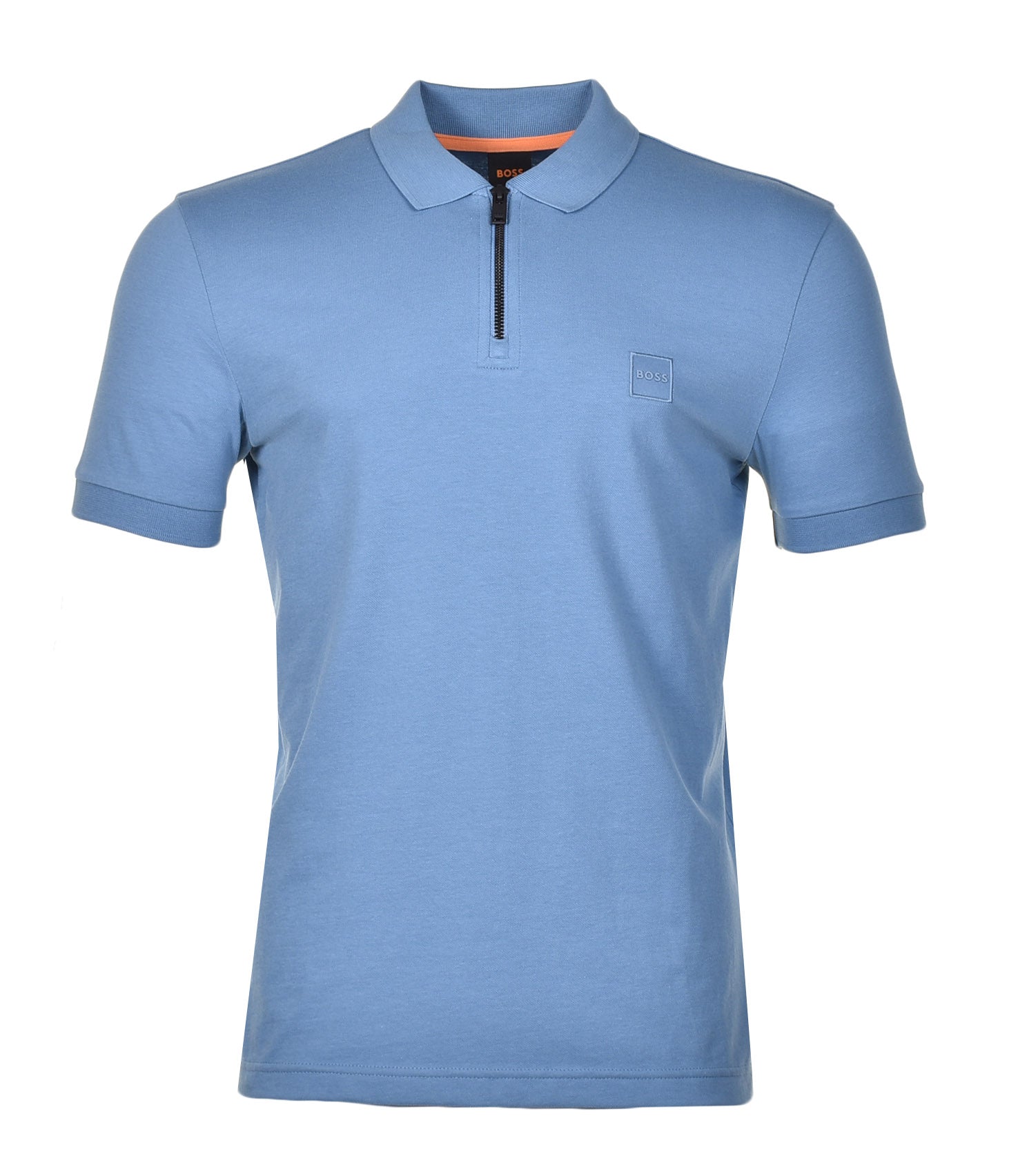 Passerzip Short Sleeve Polo 462 Open Blue
