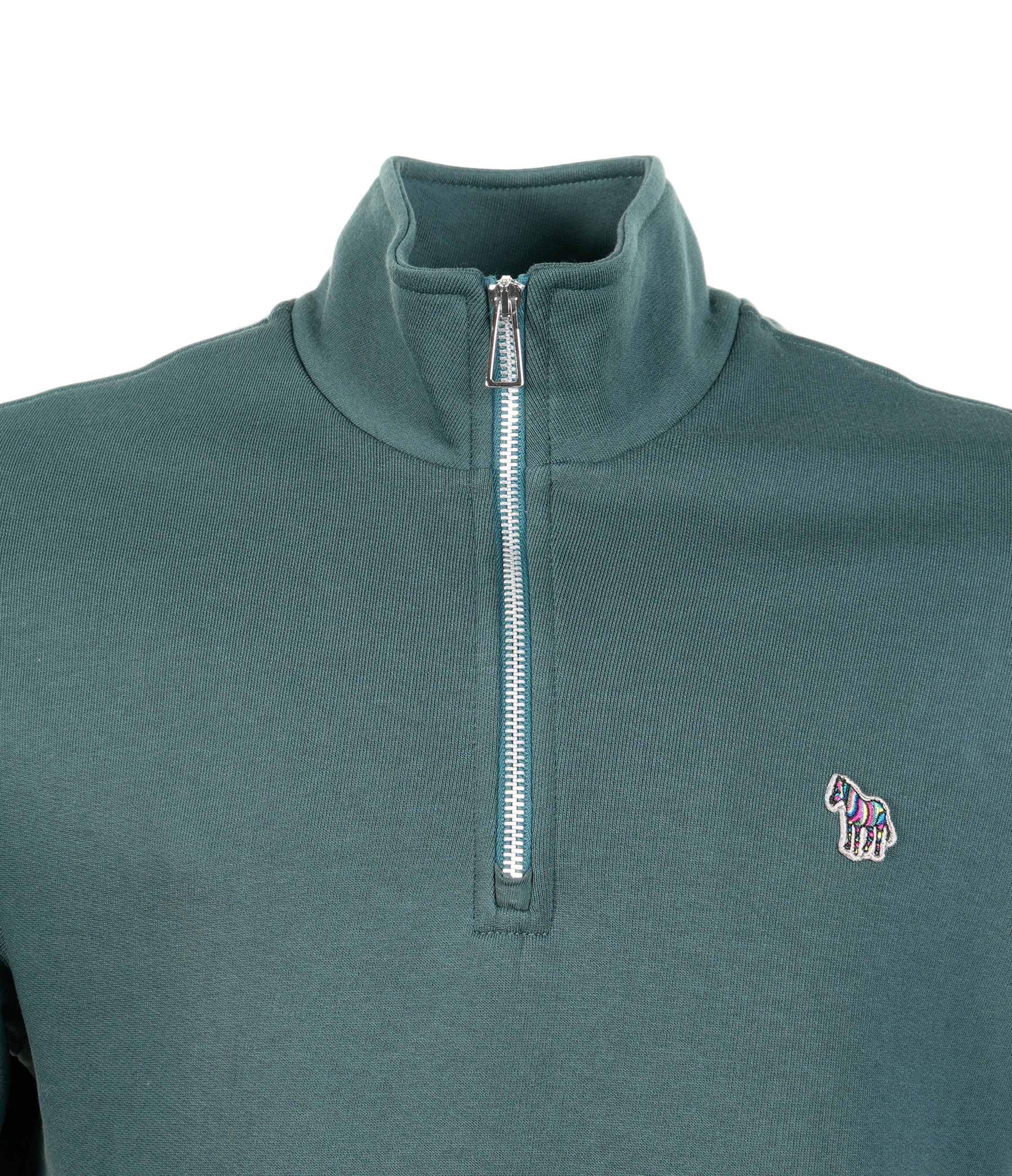 Zebra Half Zip Sweatshirt Petrol Green