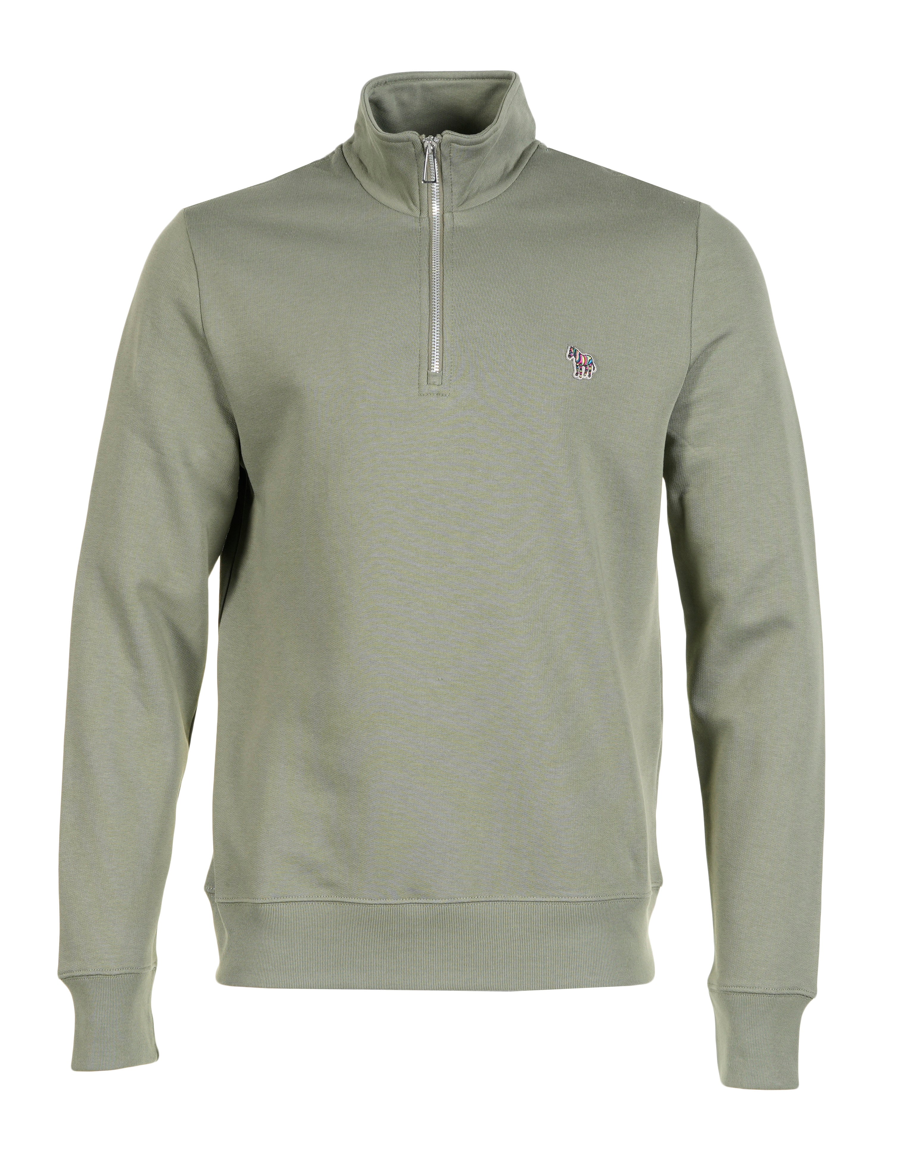 Zebra Half Zip Sweatshirt Green