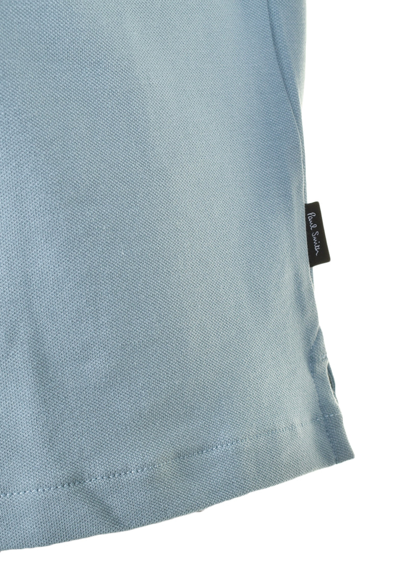 Regular Fit Short Sleeve Zip Polo Shirt Cobalt