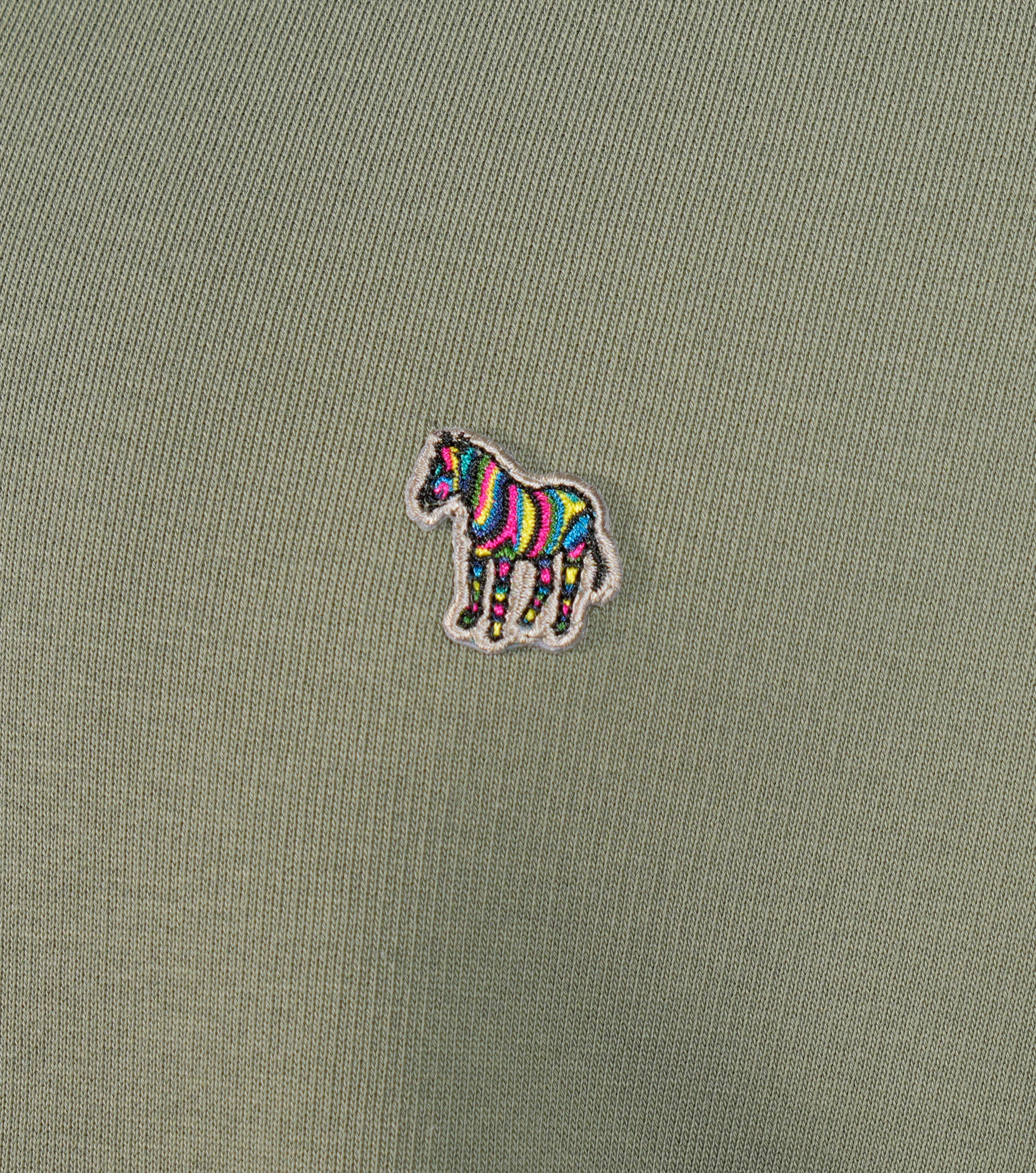 Zebra Half Zip Sweatshirt Green