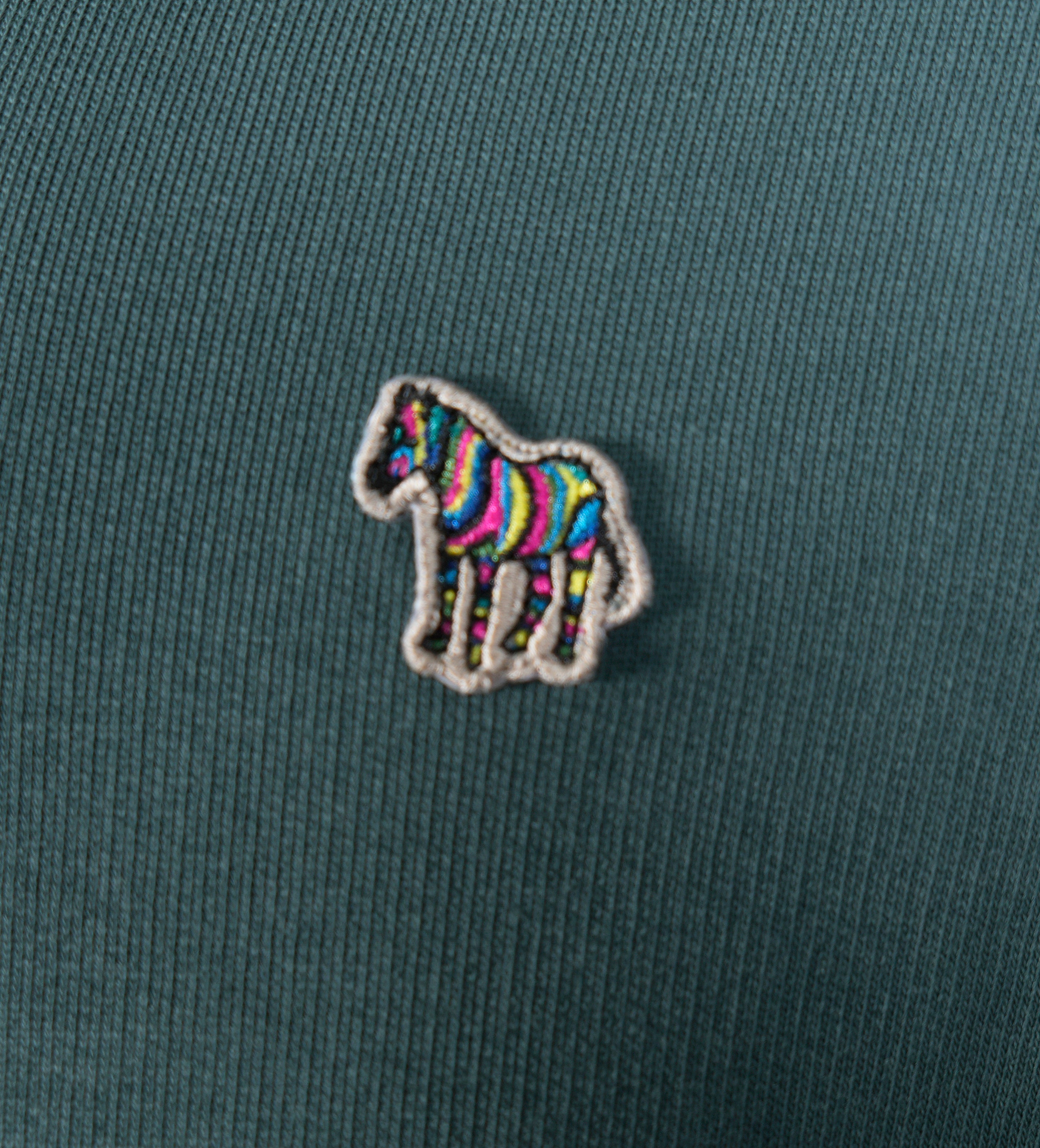 Zebra Half Zip Sweatshirt Petrol Green