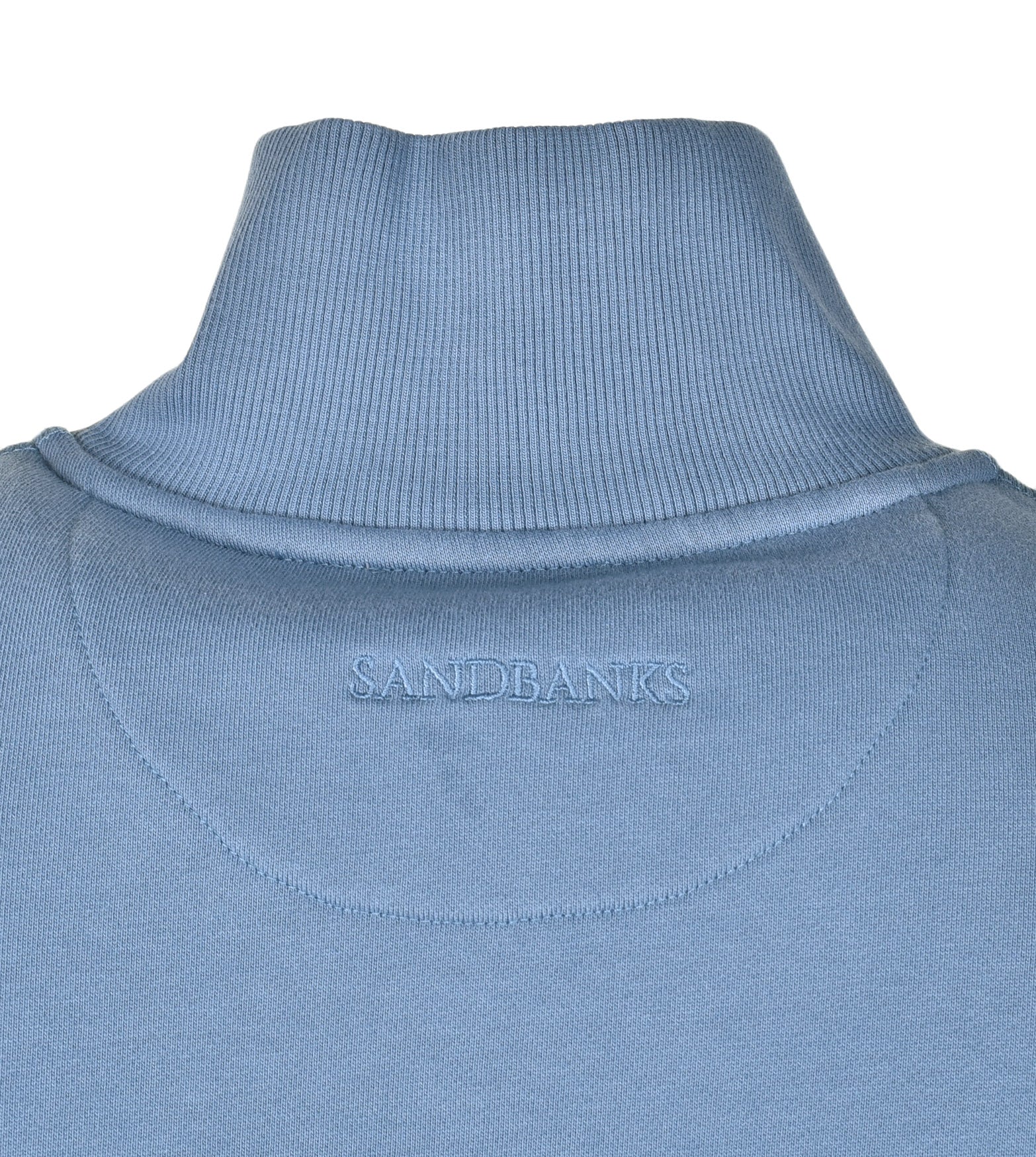Sandbanks Quarter Zip Sweatshirt Teal