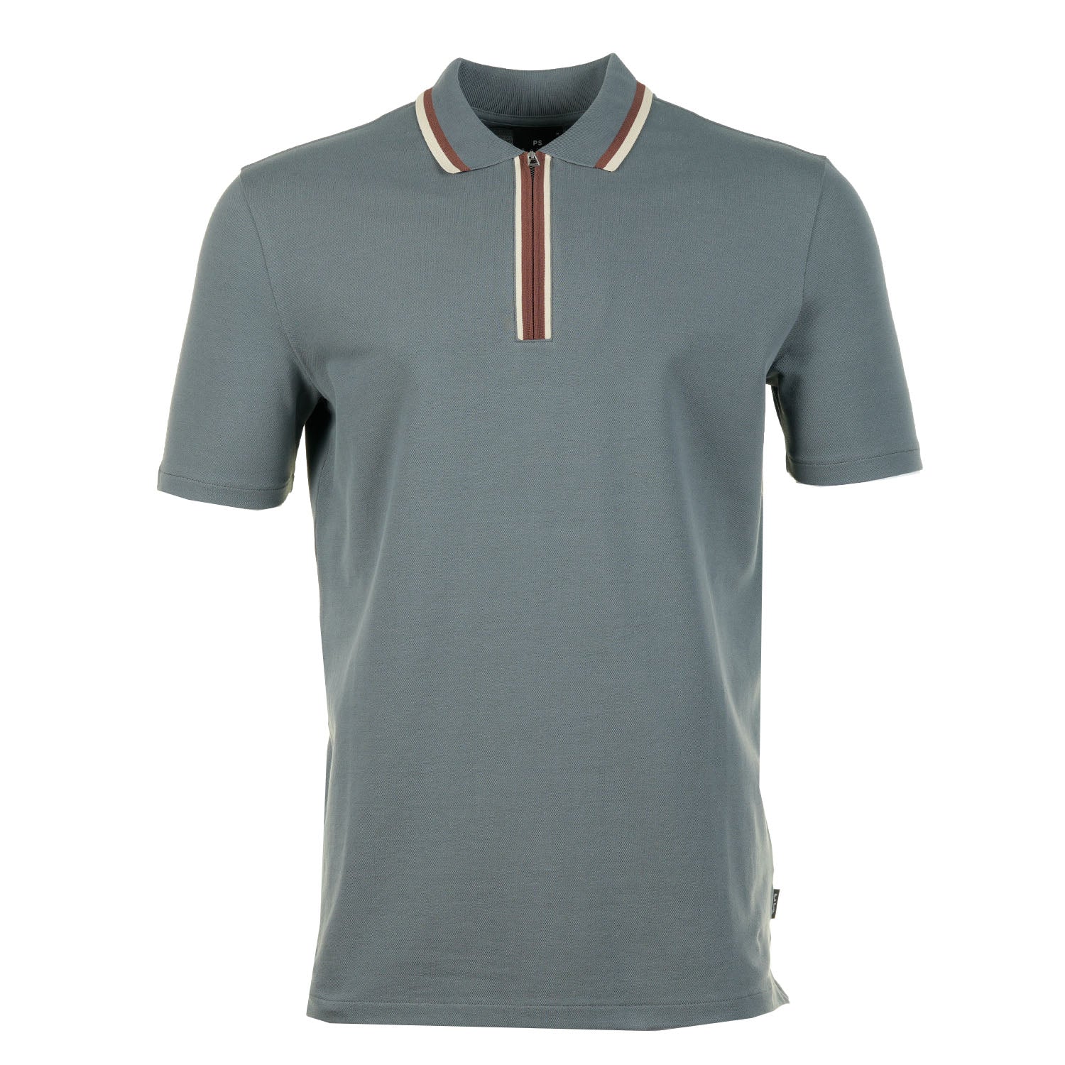 Zip Polo Shirt Anthracite